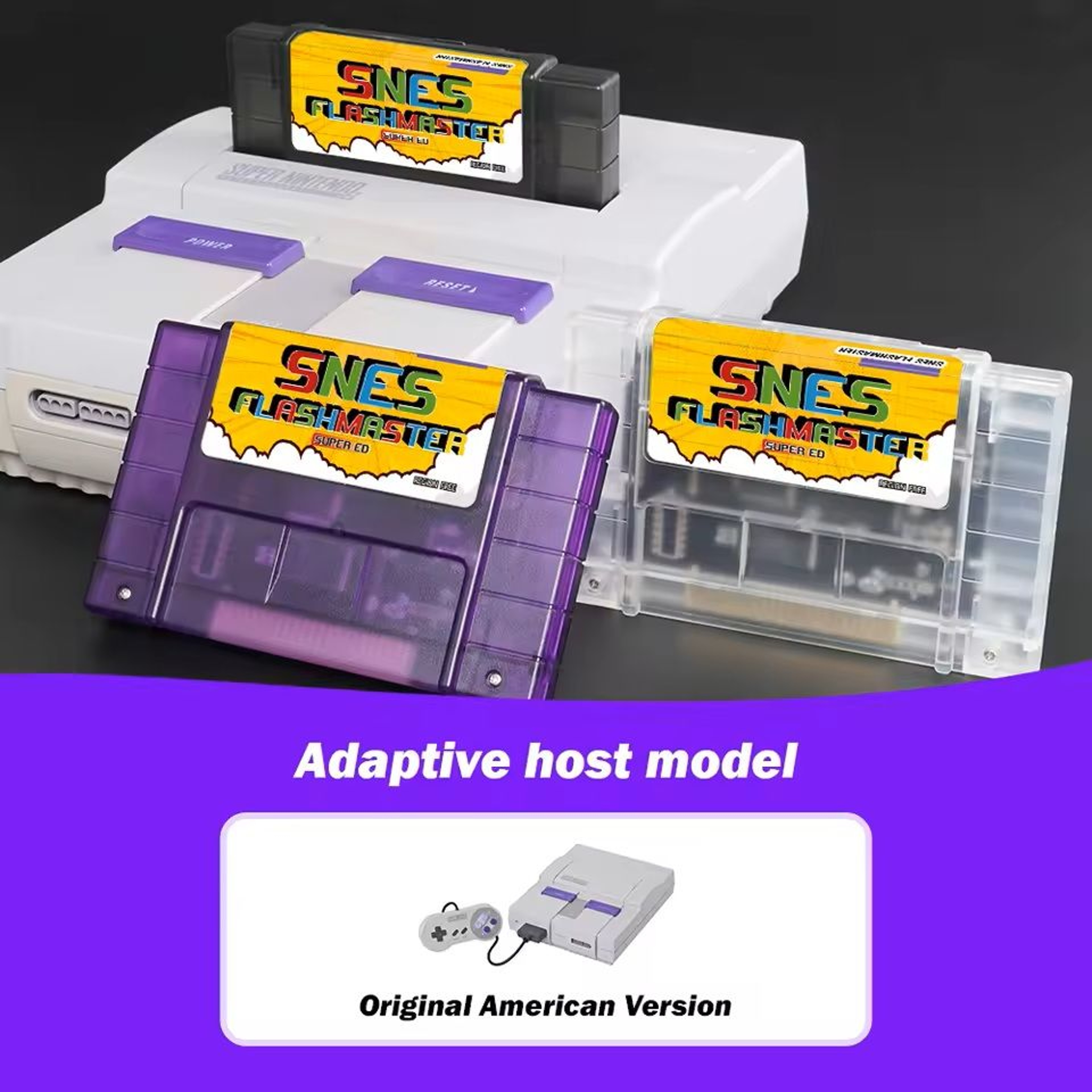 3000in1 SNES Game Cartridge With 8GB Flash Card For Classic Nintendo Consoles 0