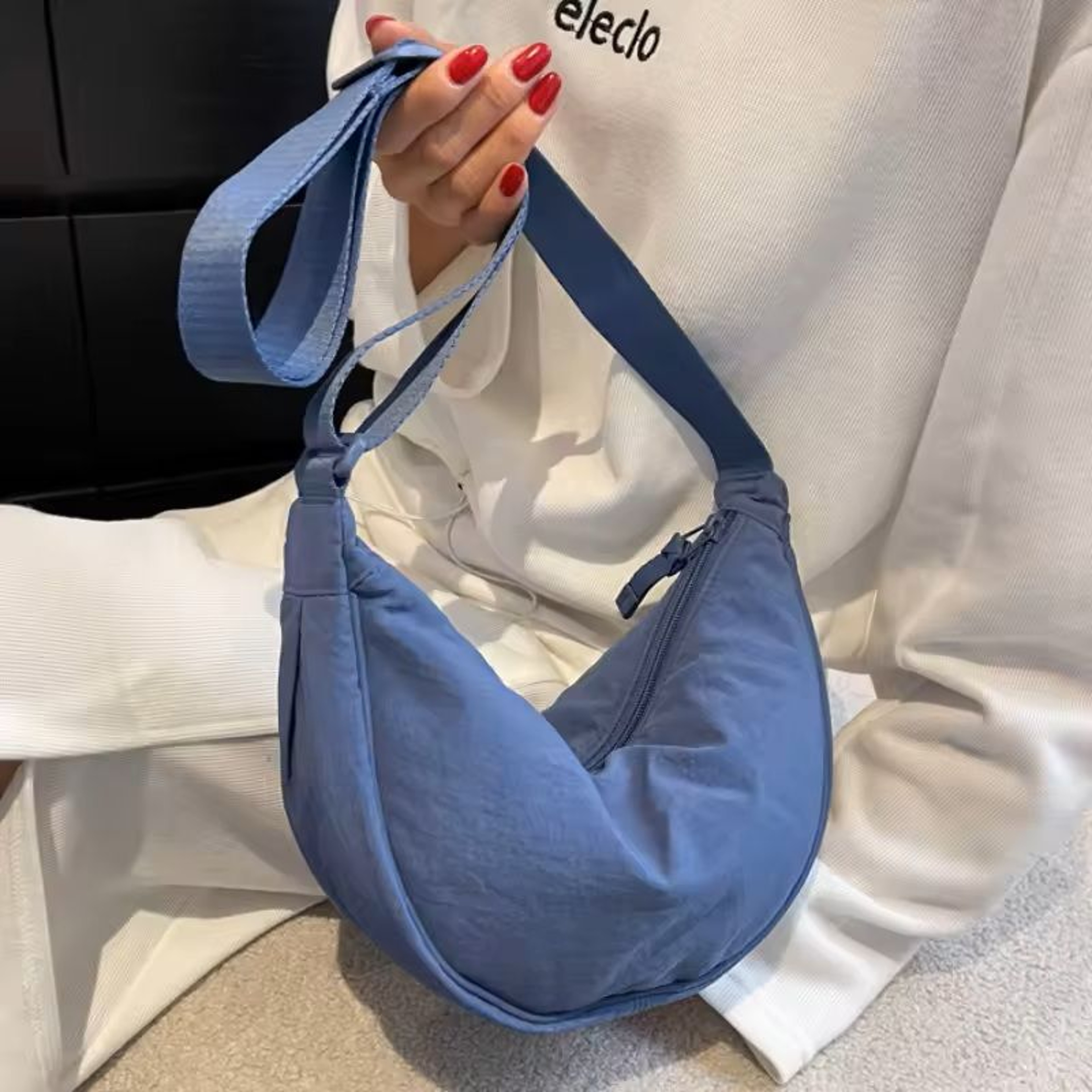 Nylon Crossbody Hobo Bag  Large Capacity Shoulder Tote For Women 3