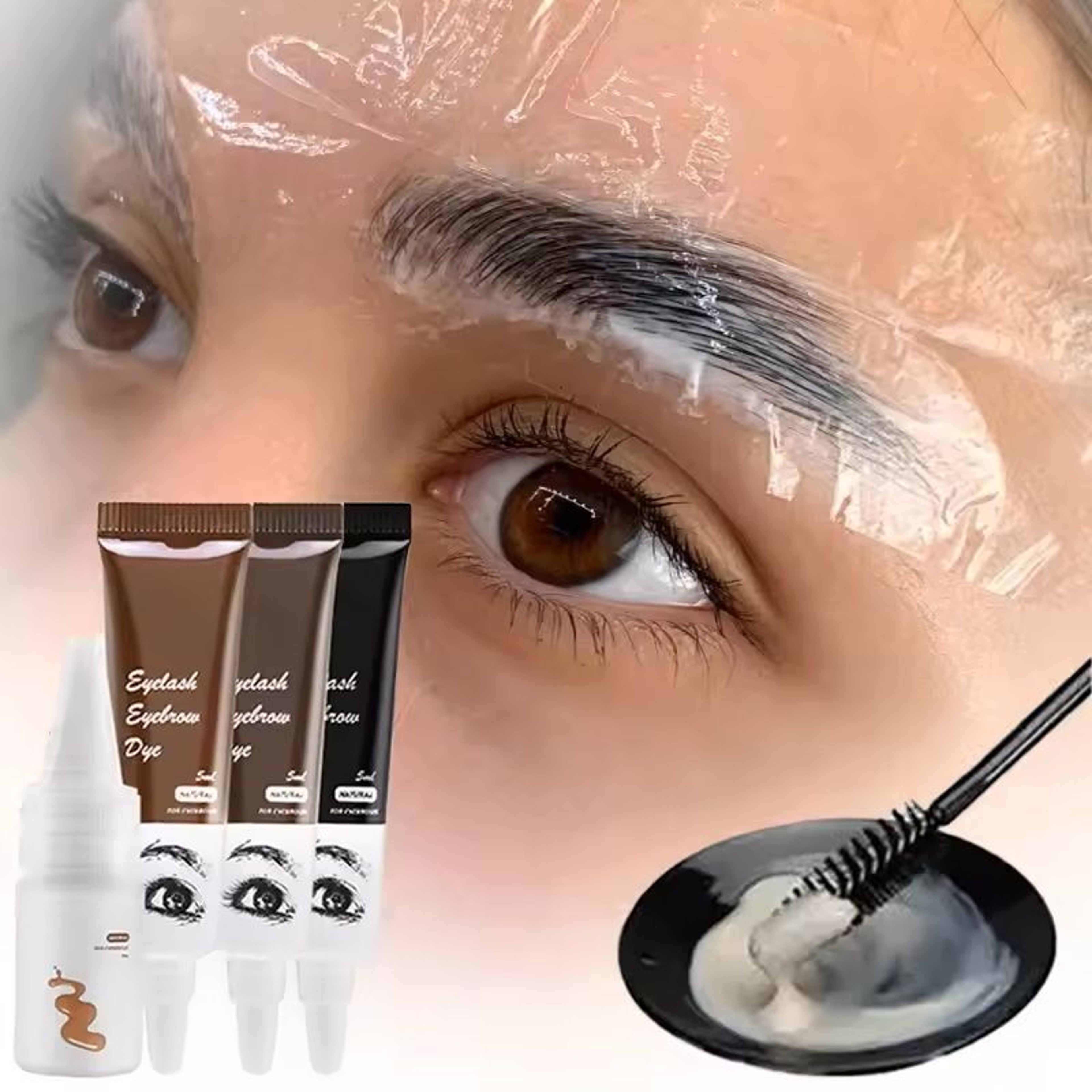 15 Minute Eyelash And Eyebrow Tint Kit  Fast Henna Gel Dye For Brows And Lashes 0