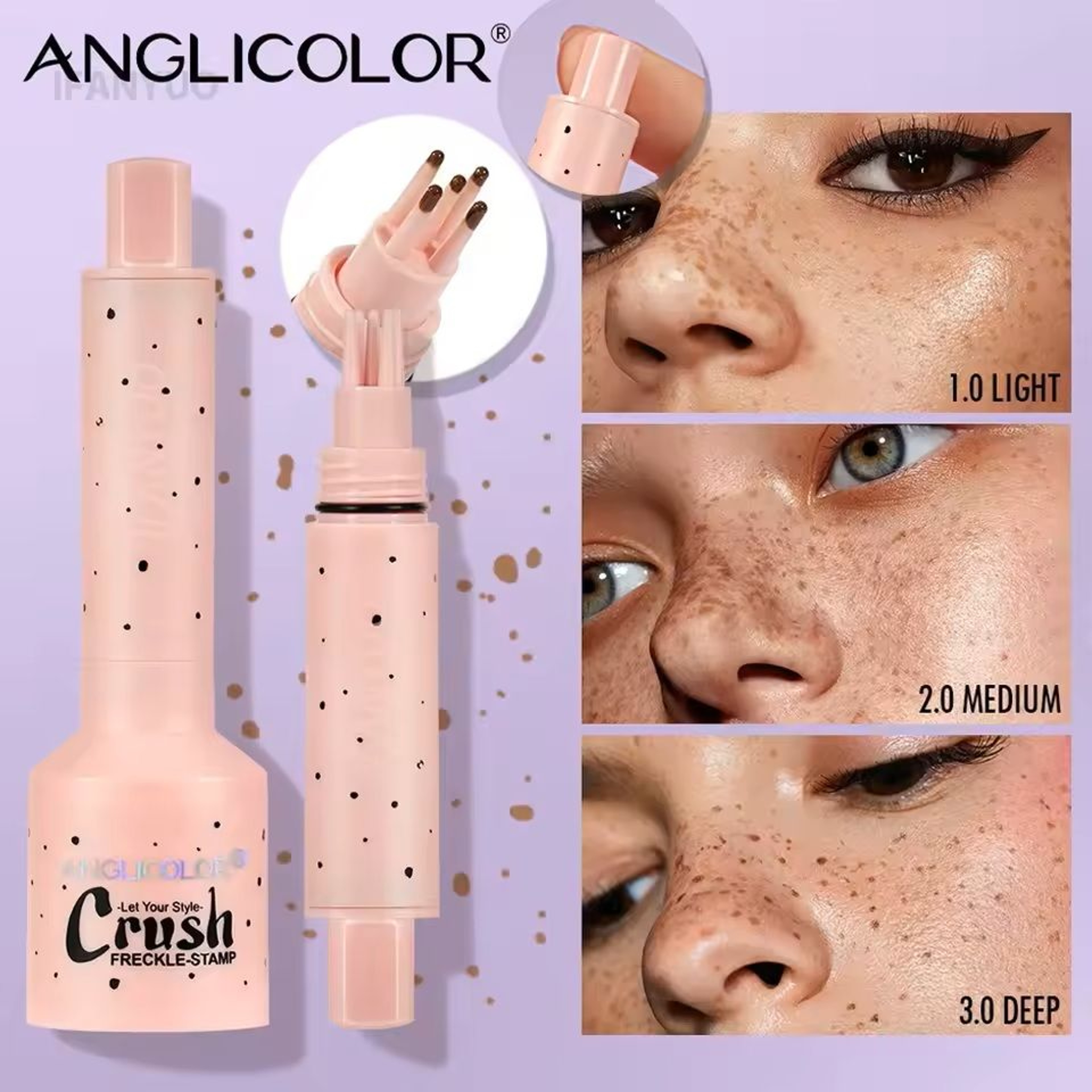 Freckle Stamp Pen With Cushion Tip  Waterproof Natural Dot Pen For LongLasting Freckle Makeup 1