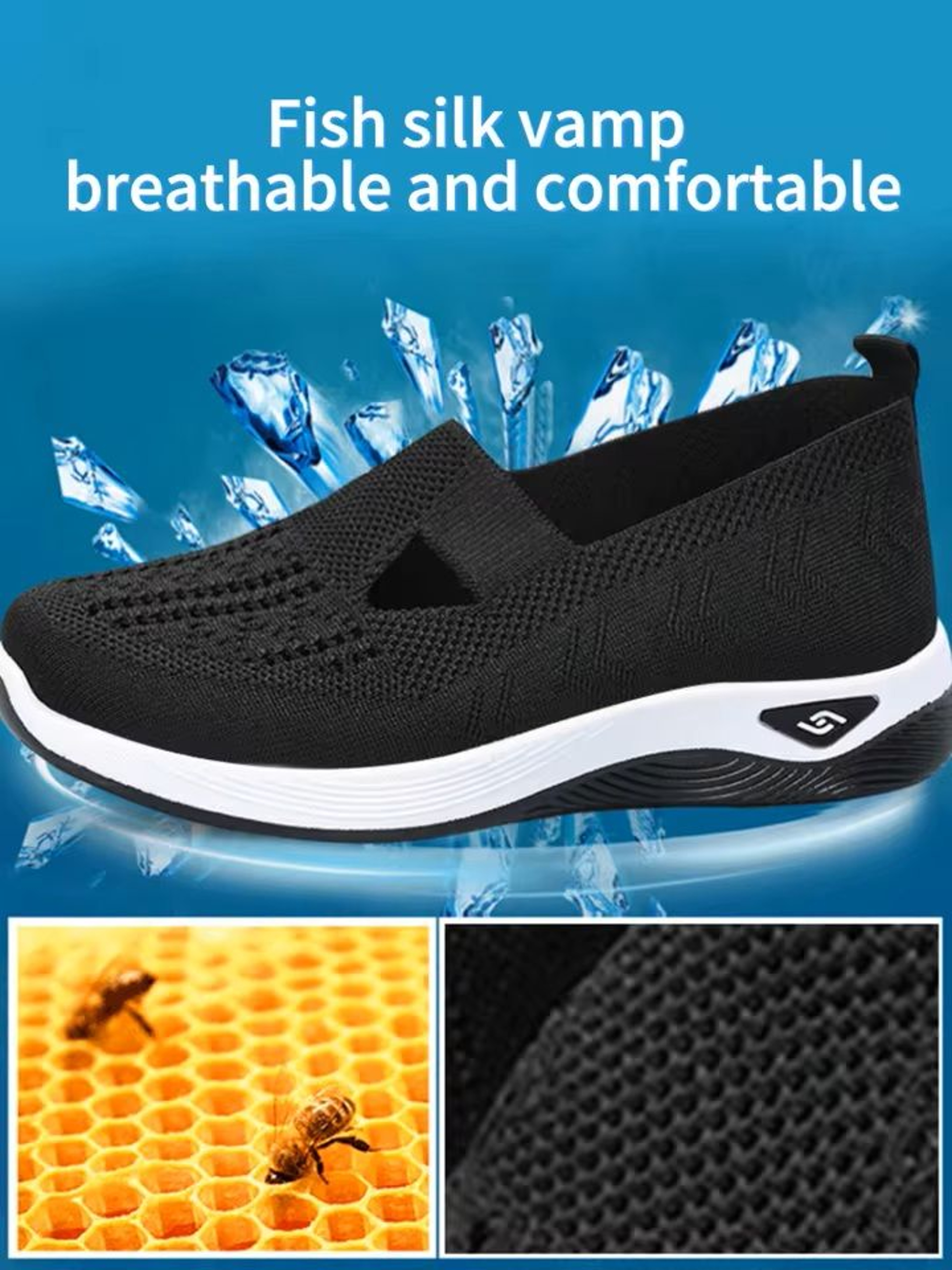 Womens Breathable Knit Sneakers For Summer Comfort 0