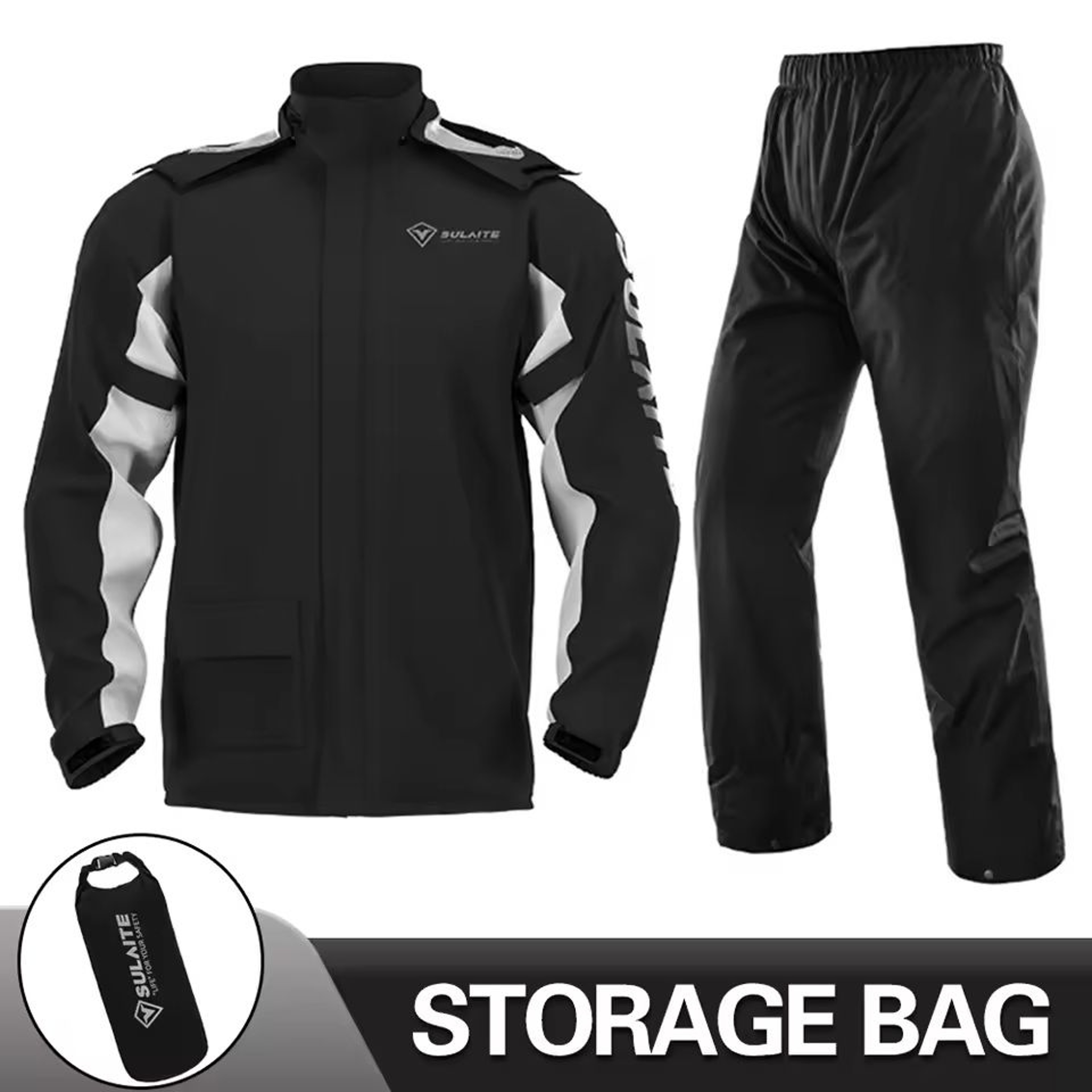 Motorcycle Rain Suit With Waterproof Jacket And Pants For Outdoor Riding 7
