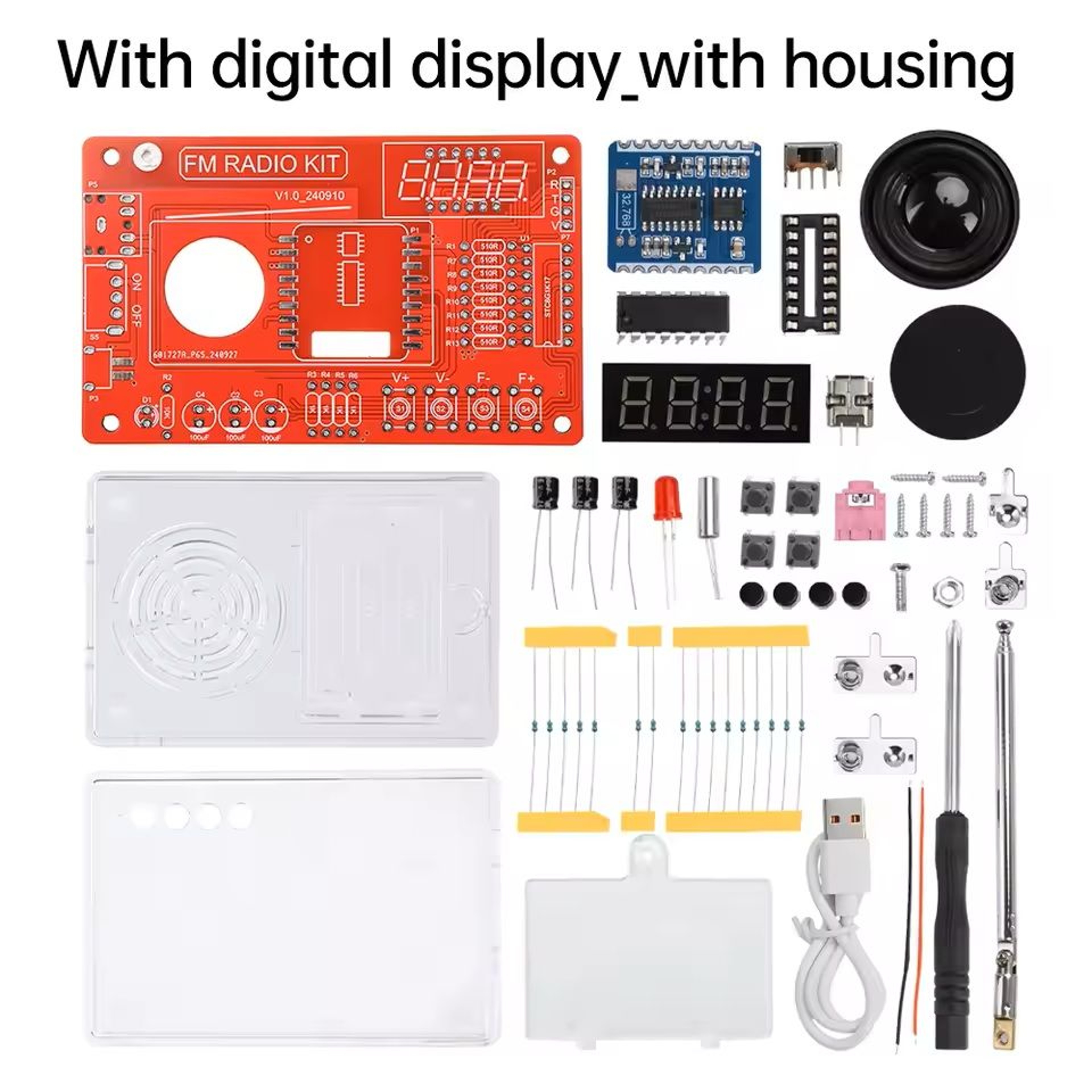 DIY RDA5807 FM Radio Electronic Kit With Digital Display 2