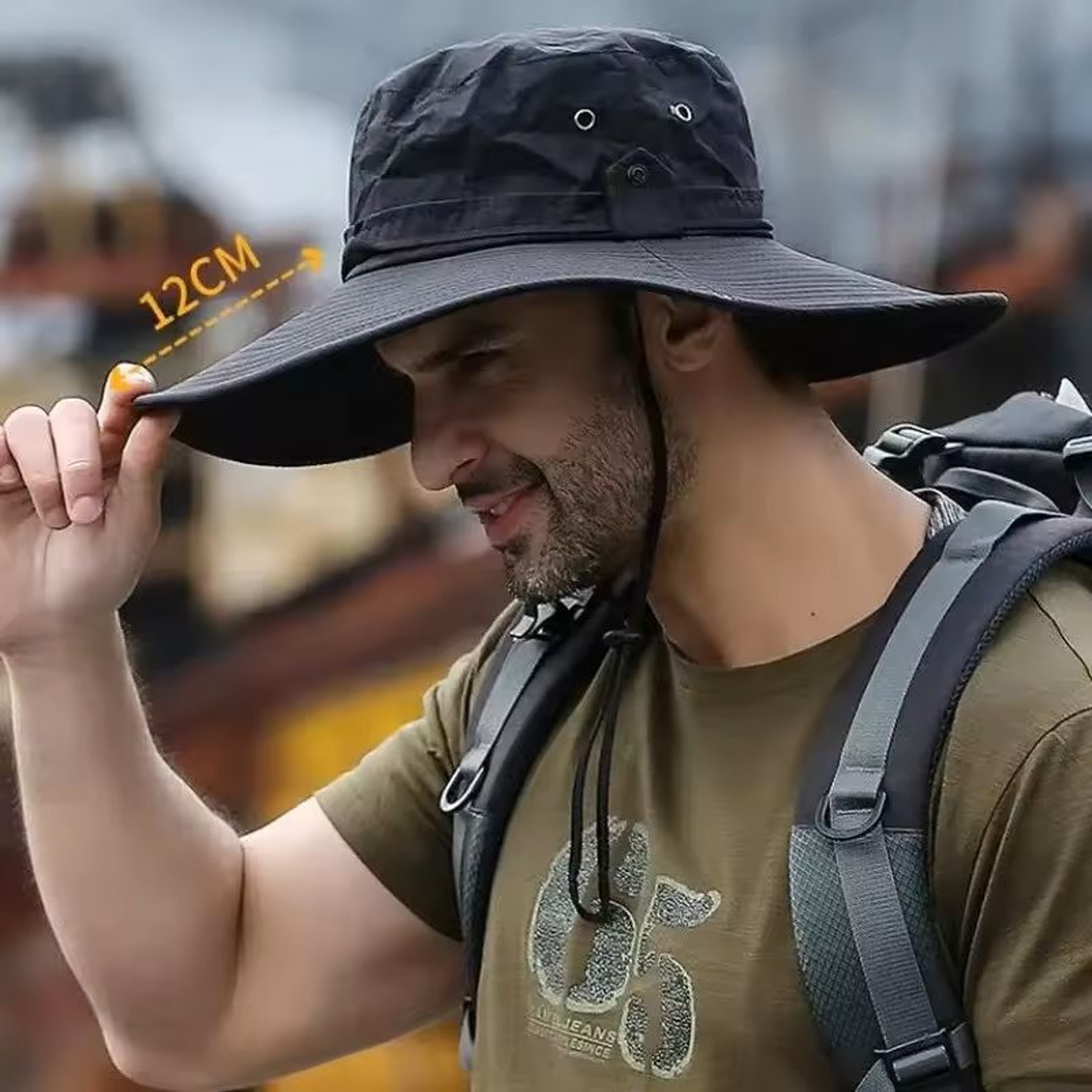 Mens UV Protection Mesh Sun Hat For Fishing And Hiking 0