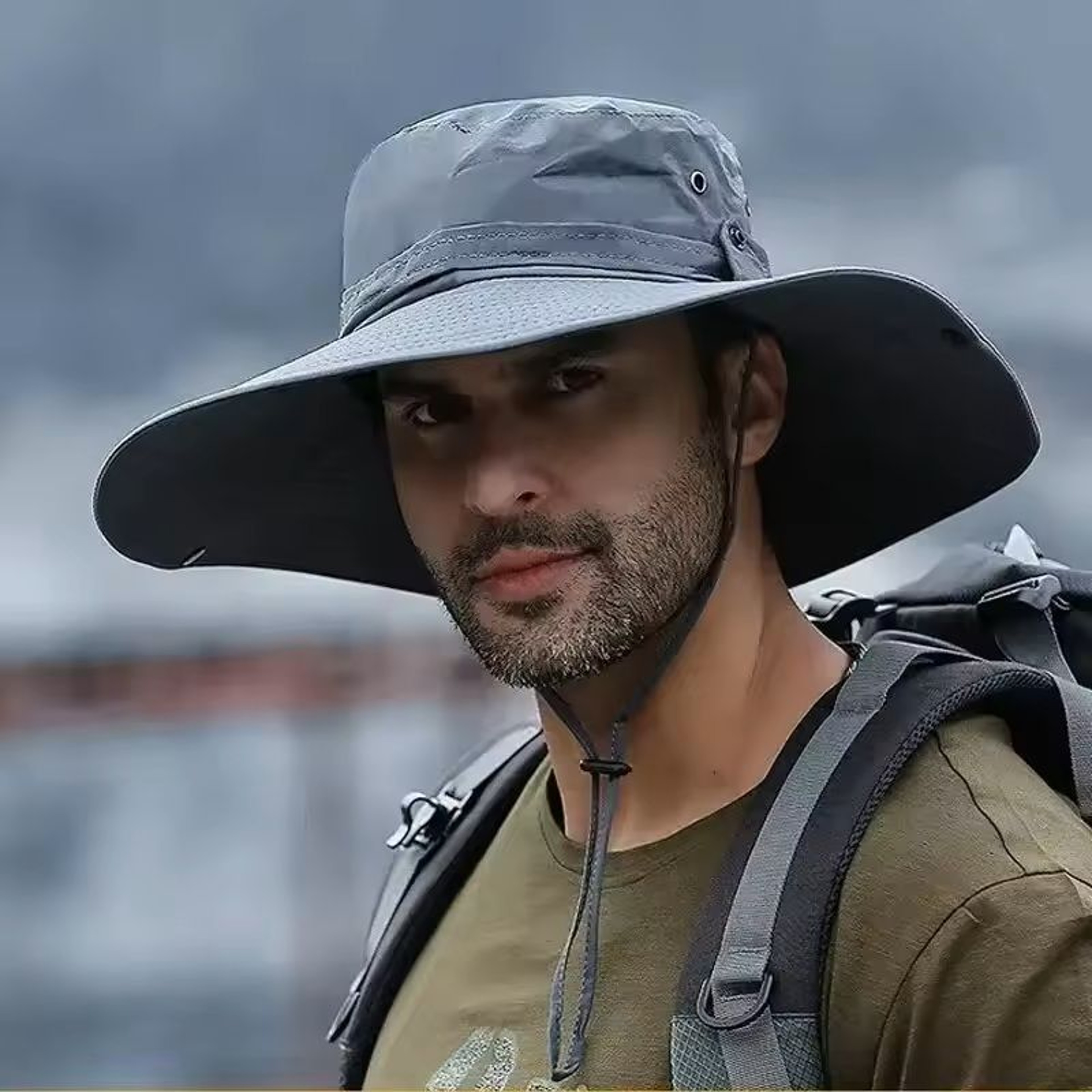 Mens UV Protection Mesh Sun Hat For Fishing And Hiking 6