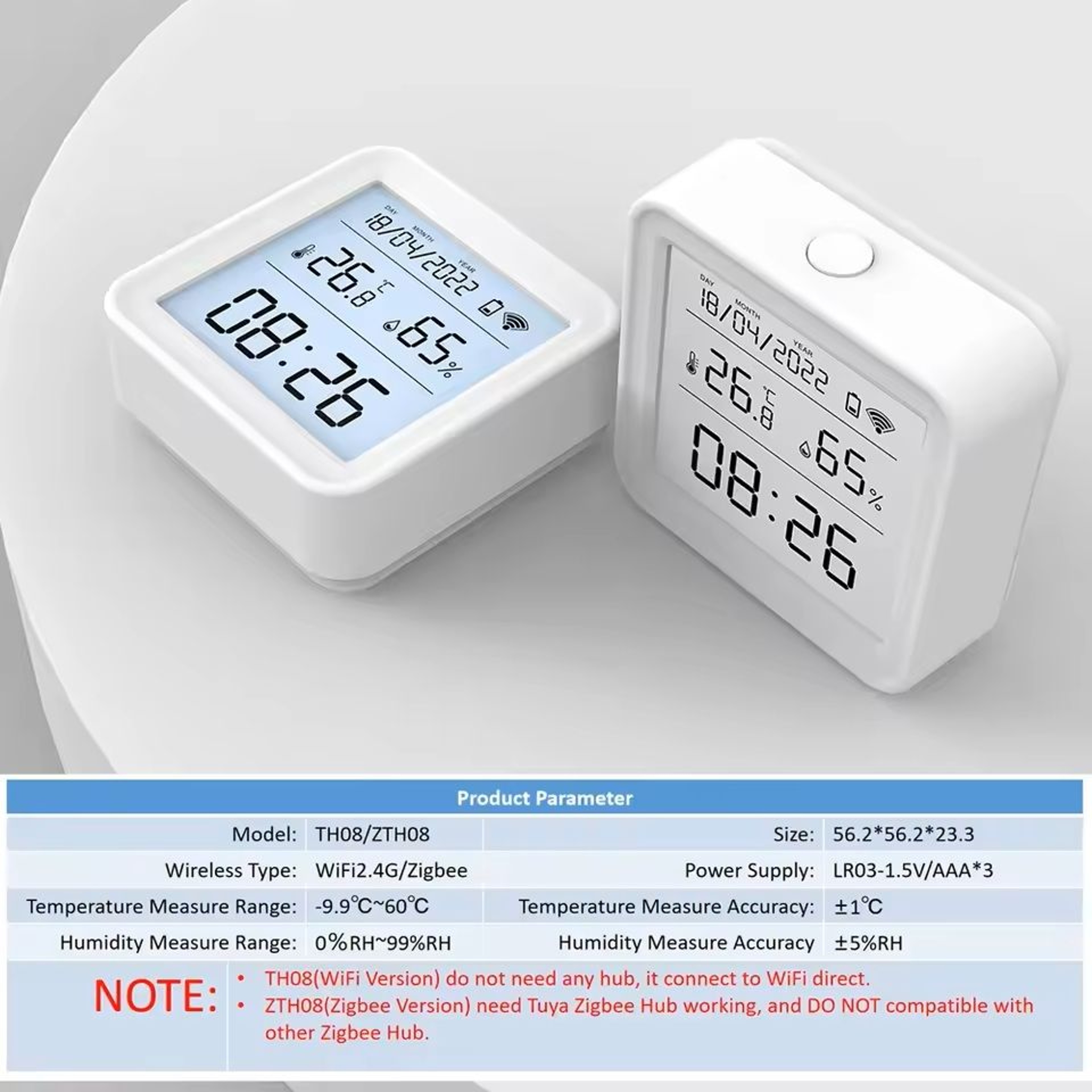 Smart WiFi Temperature And Humidity Sensor With Remote Alerts 2