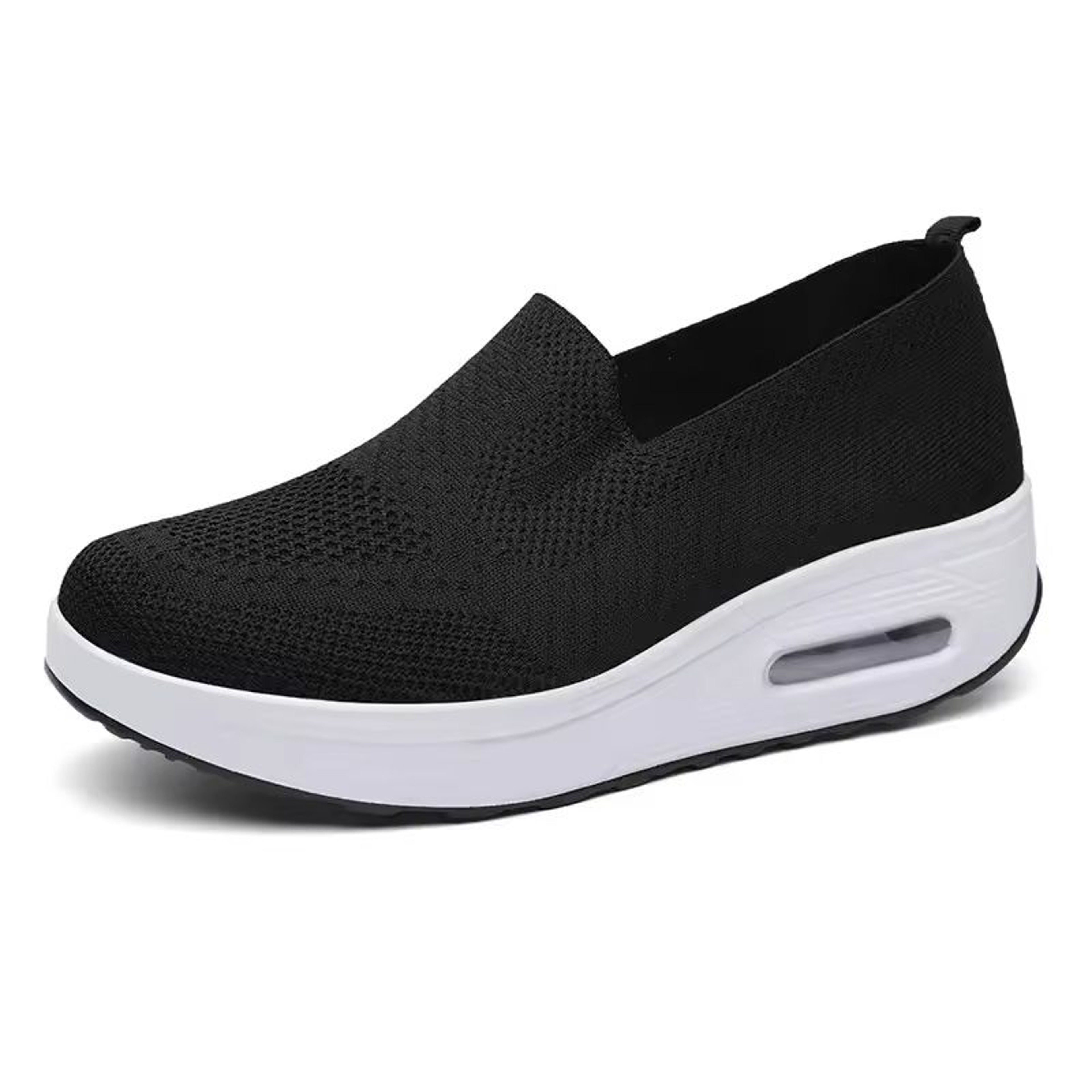 Womens Mesh Platform Loafers With HeightBoosting Sole 8