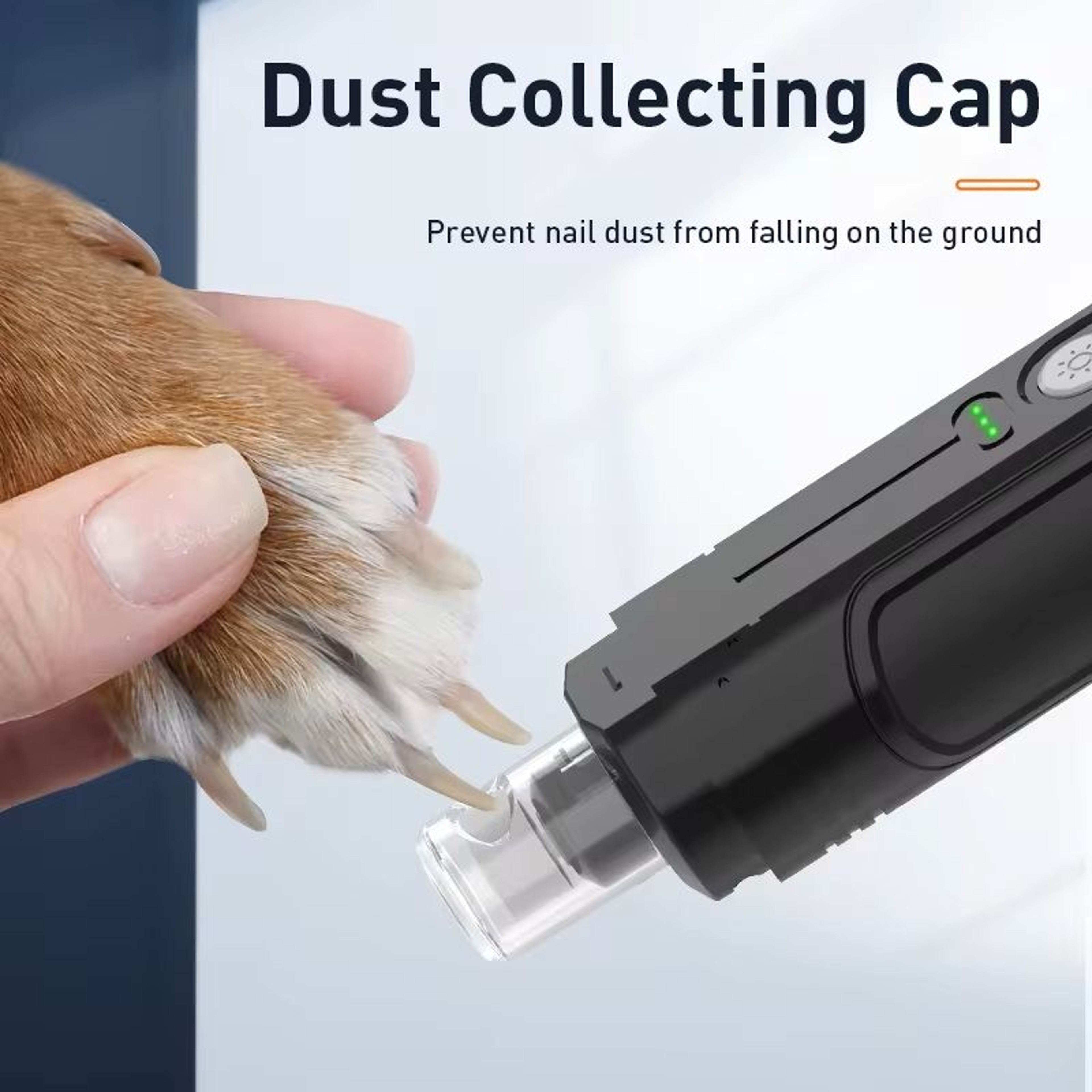Electric Pet Nail Grinder With LED Light For Dogs And Cats 0