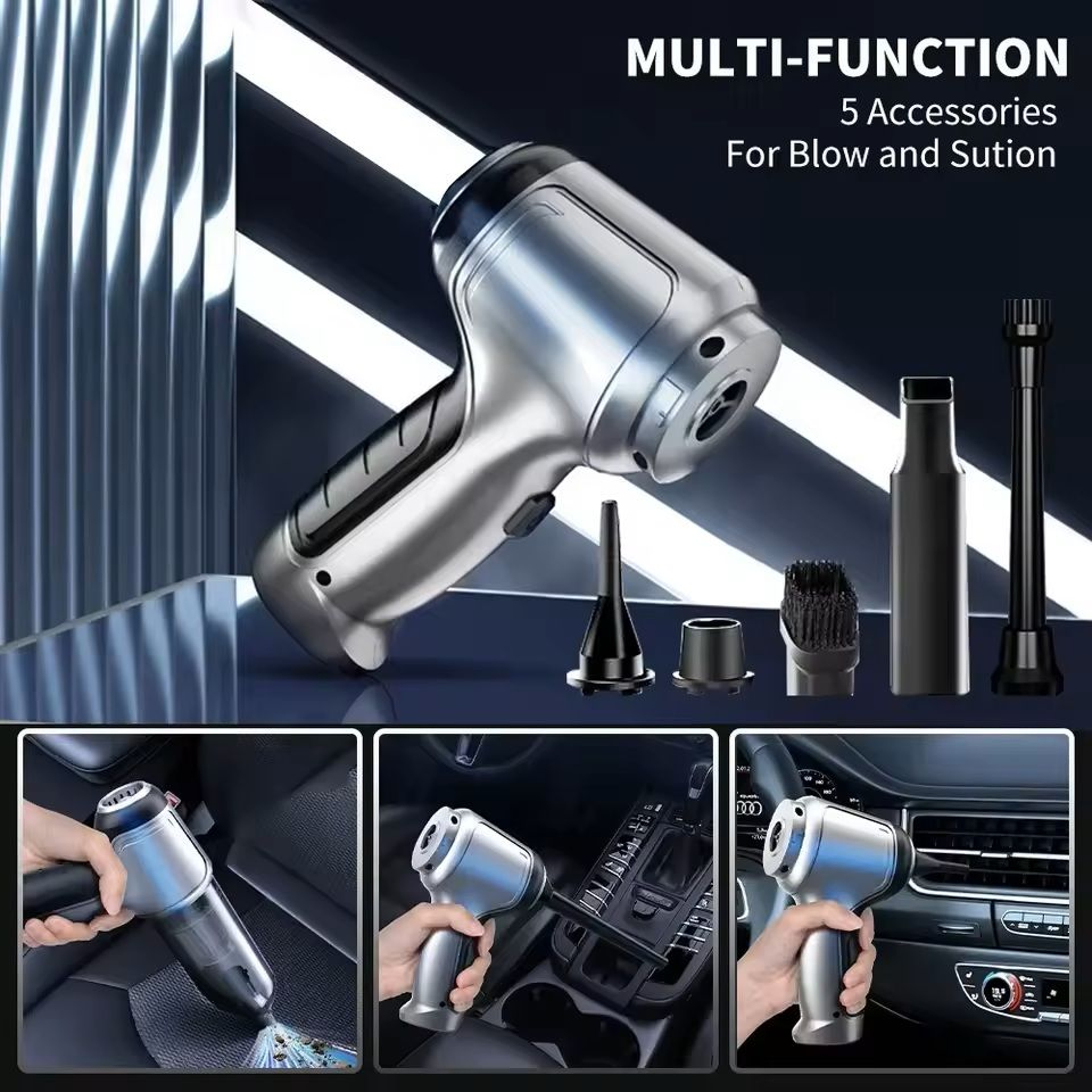 Wireless Car Vacuum Cleaner With Powerful Suction 1