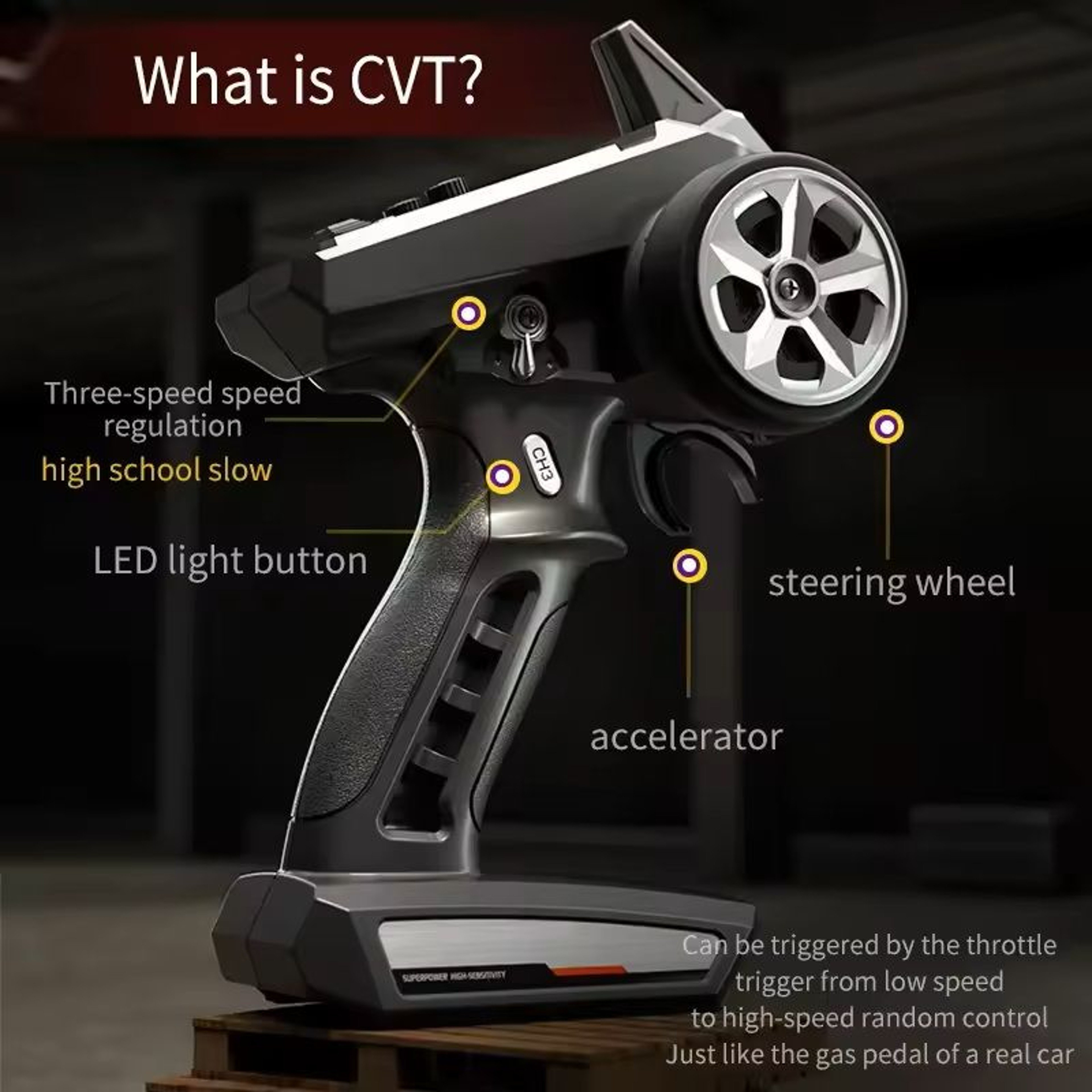 Fast 4WD RC Car With LED Headlights And 50kmh Speed 5