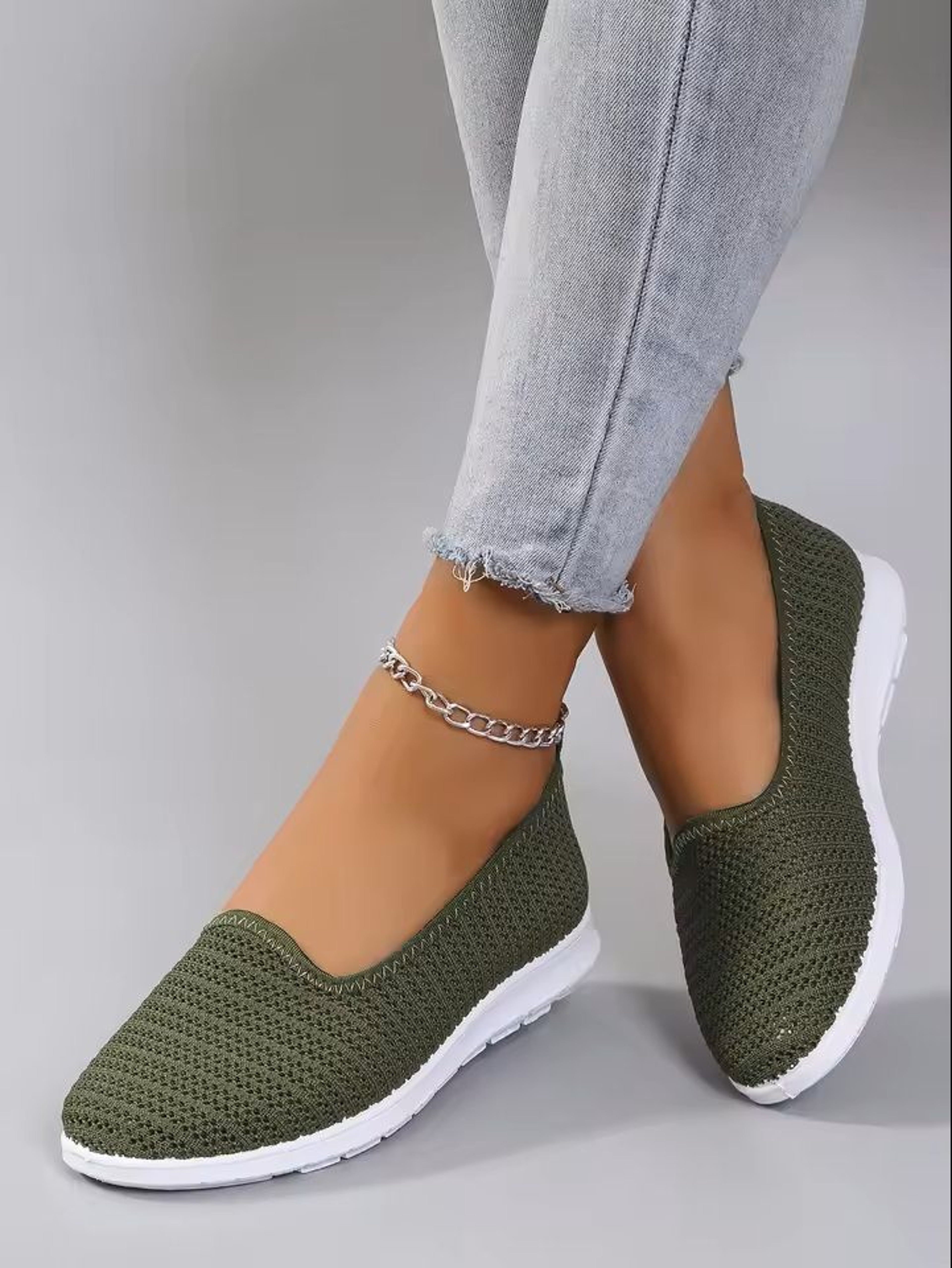 Womens Summer Mesh Flat Shoes With Breathable Design 4