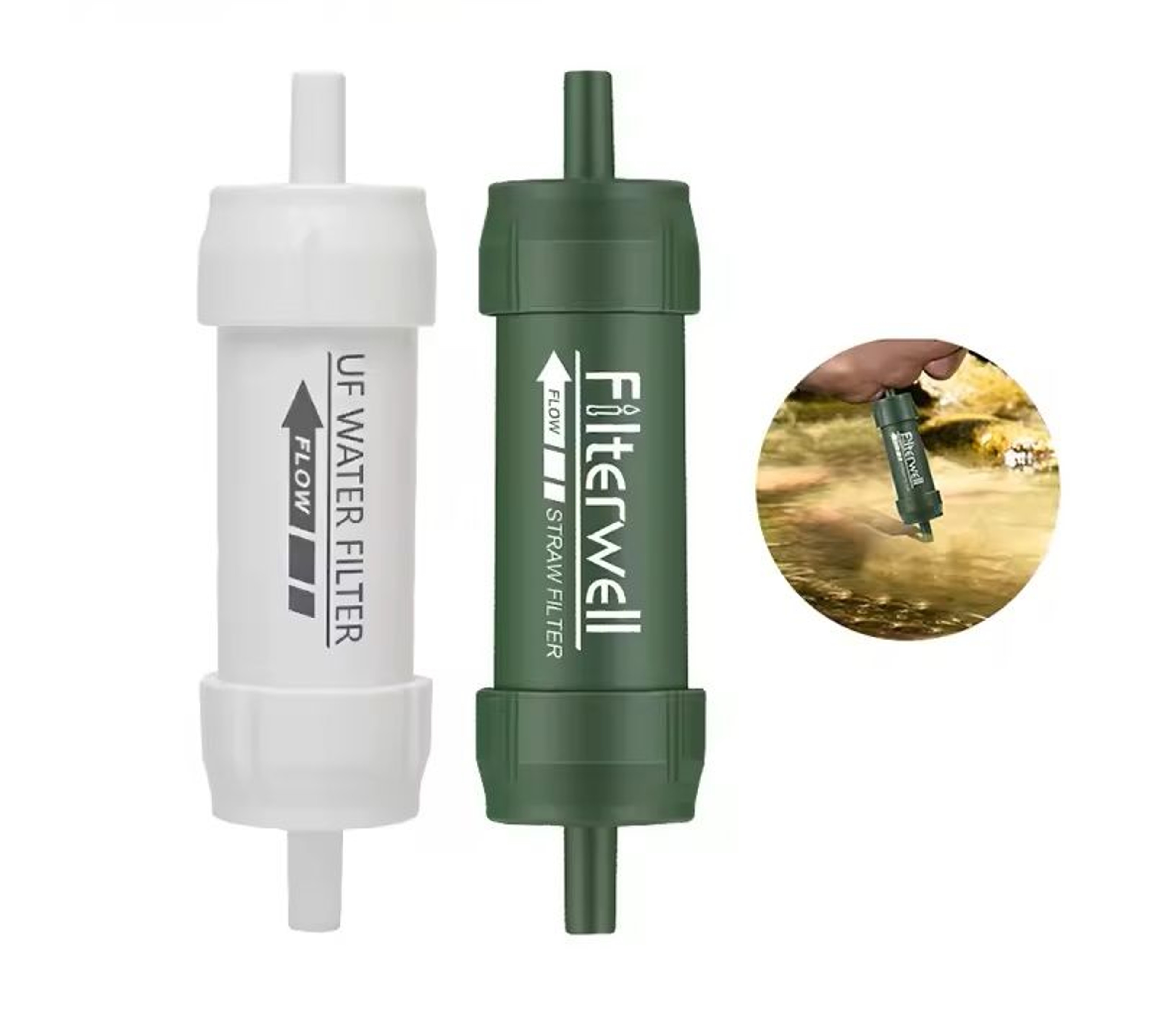 Mini Portable Water Filter Straw Emergency Purifier 0