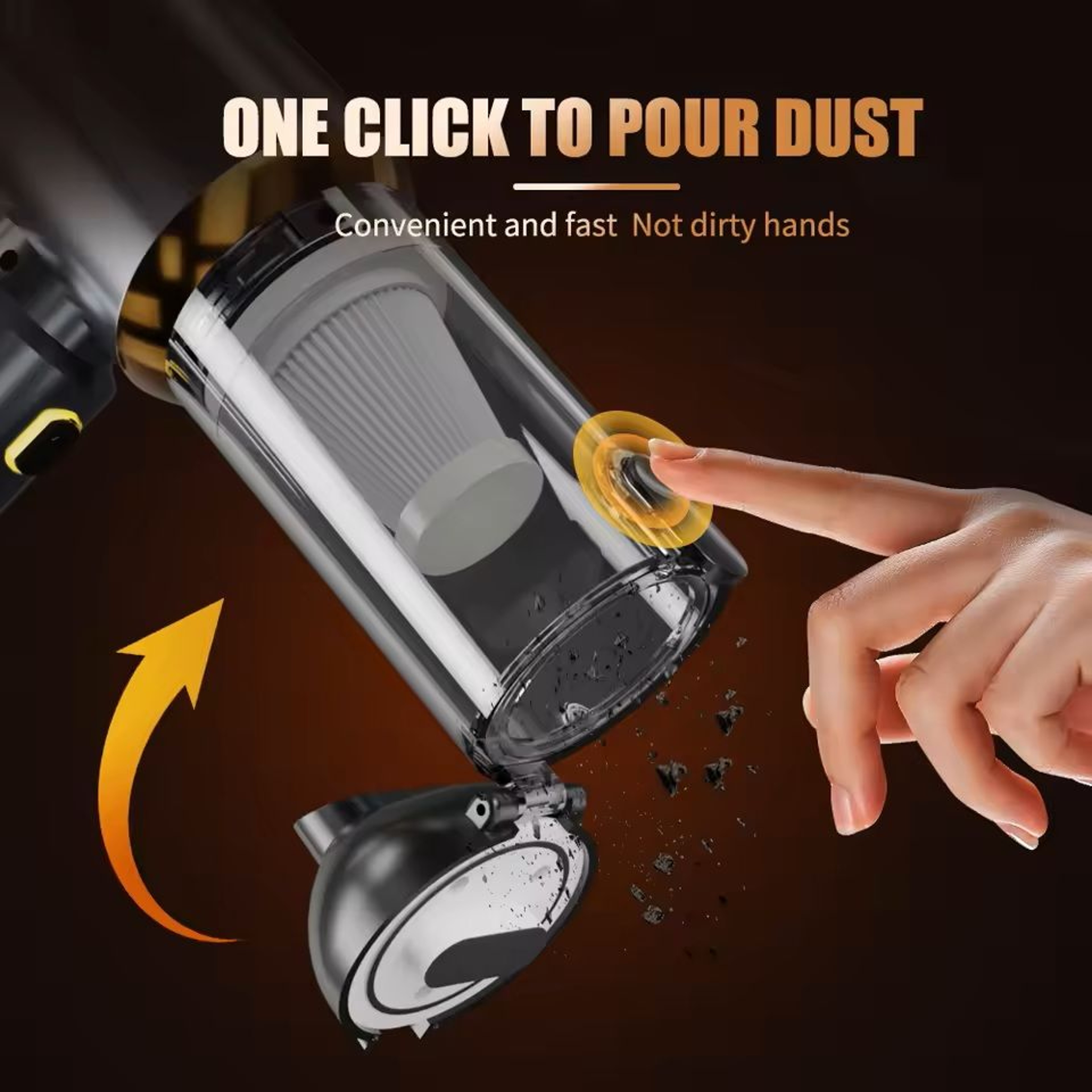 Cordless Car Vacuum Cleaner Strong Suction Handheld Cleaning Machine 2