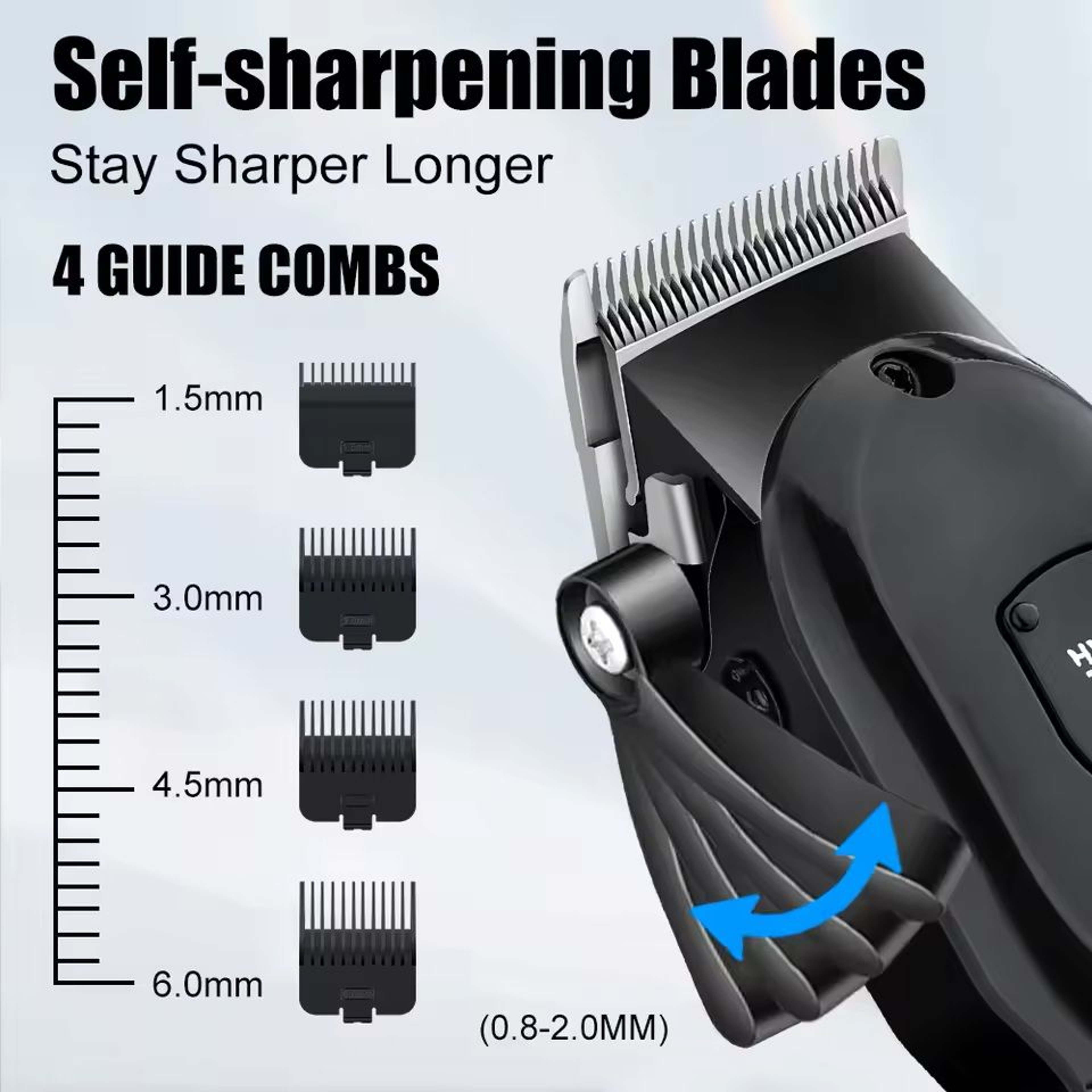 Professional Hair Clipper Electric Hair Trimmer For Men 2