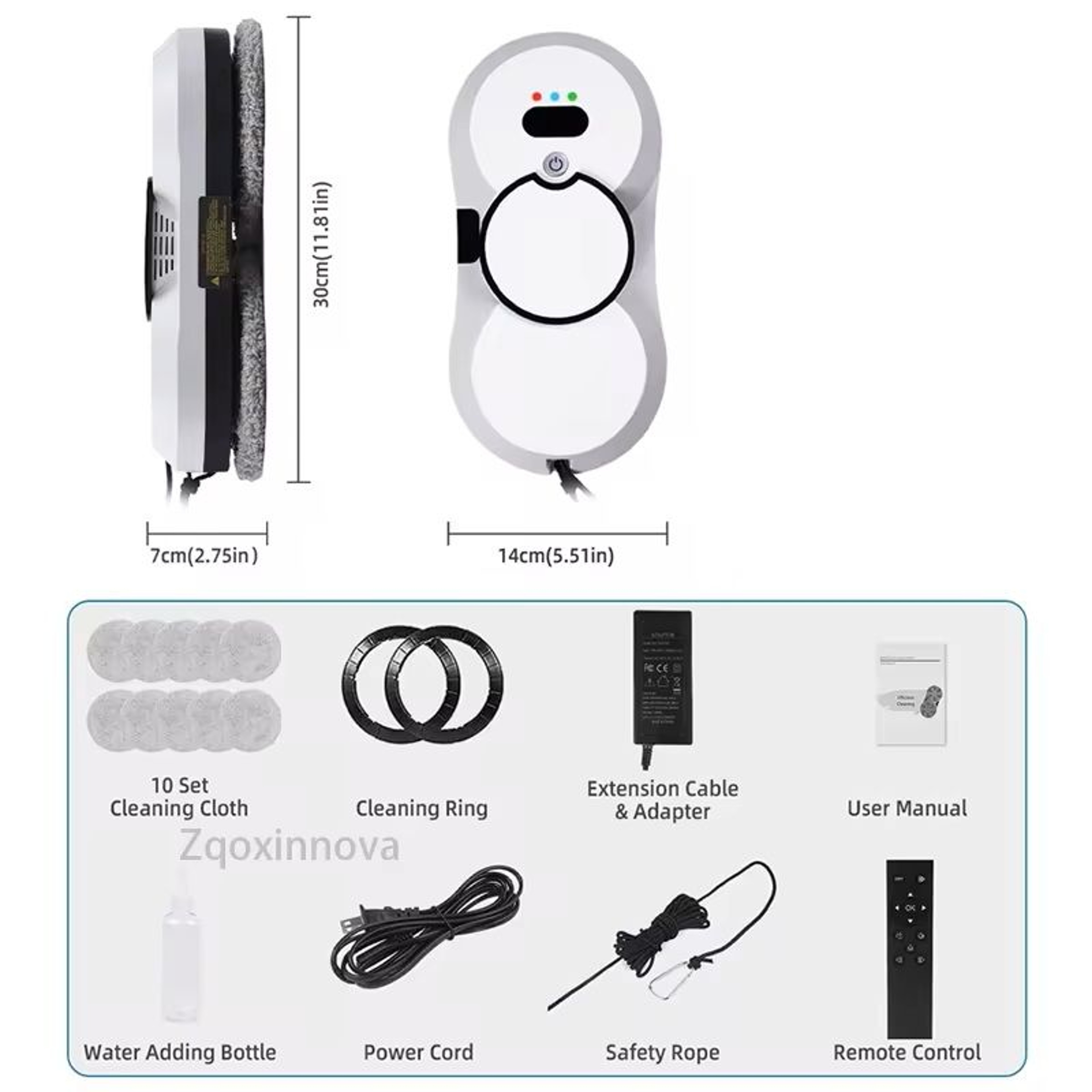 Robot Window Washer Smart Glass Cleaning Vacuum With UPS Power 6