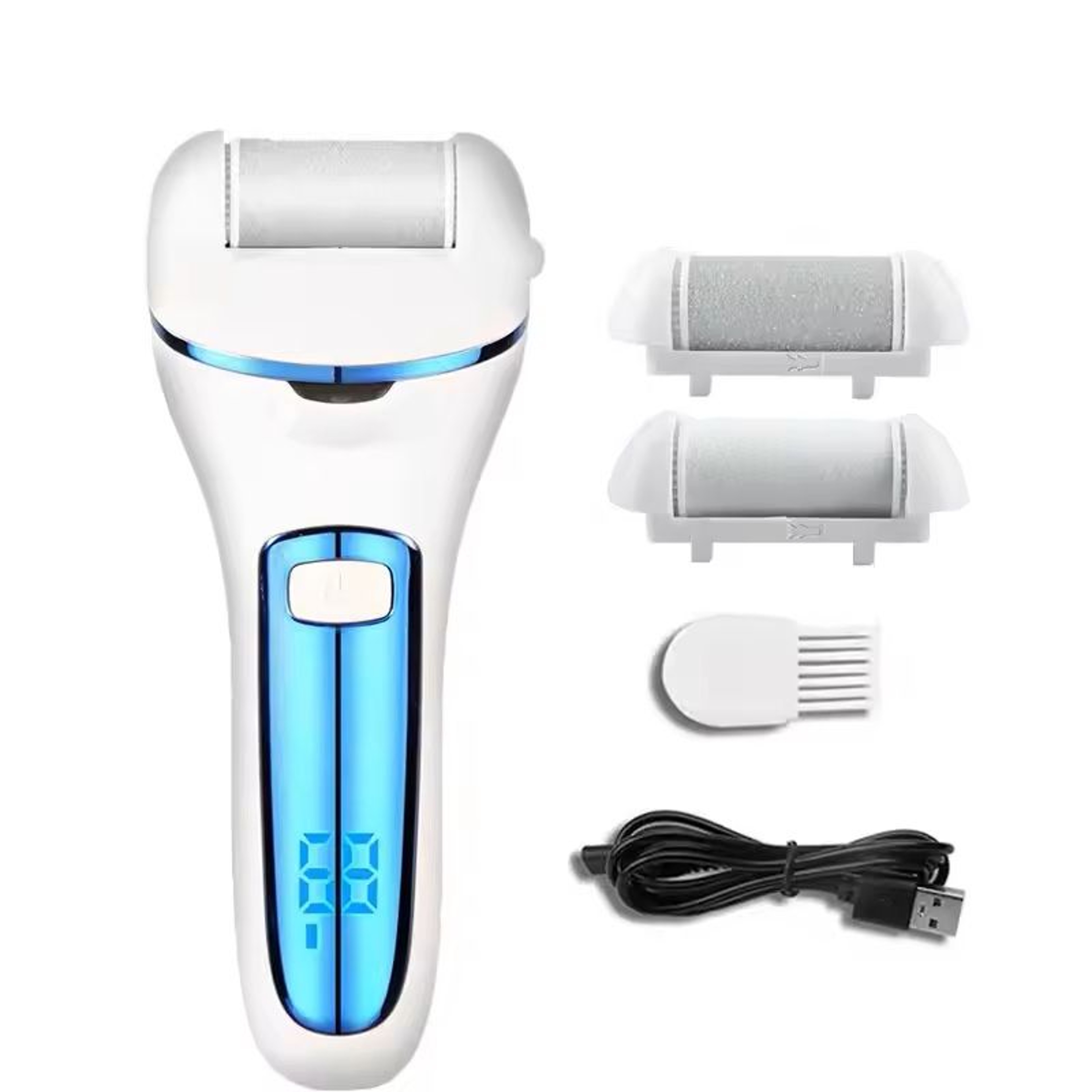 Electric Foot File Callus Remover Rechargeable Pedicure Tool 11