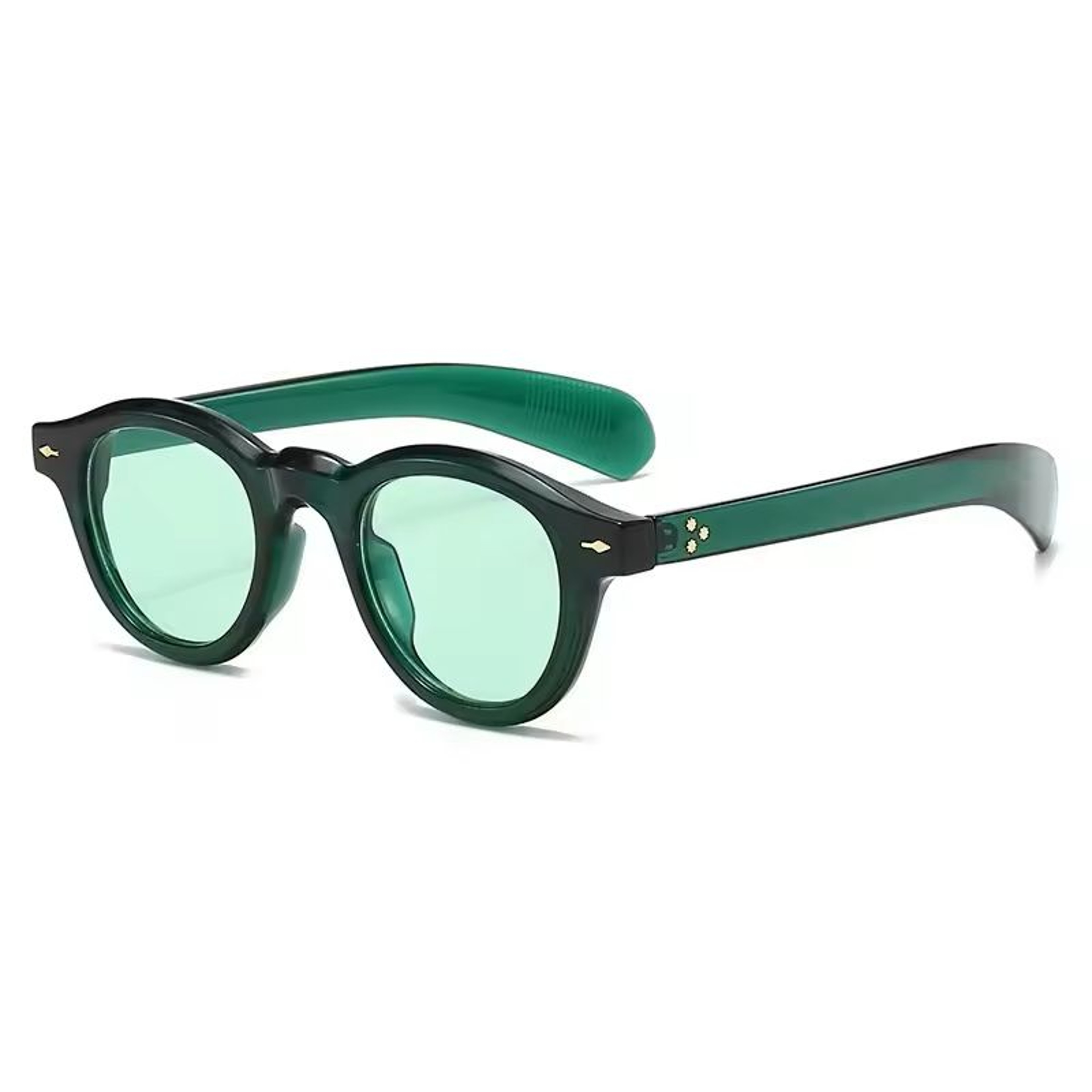 Small Round Retro Sunglasses UV400 Clear Lens Punk Style 8