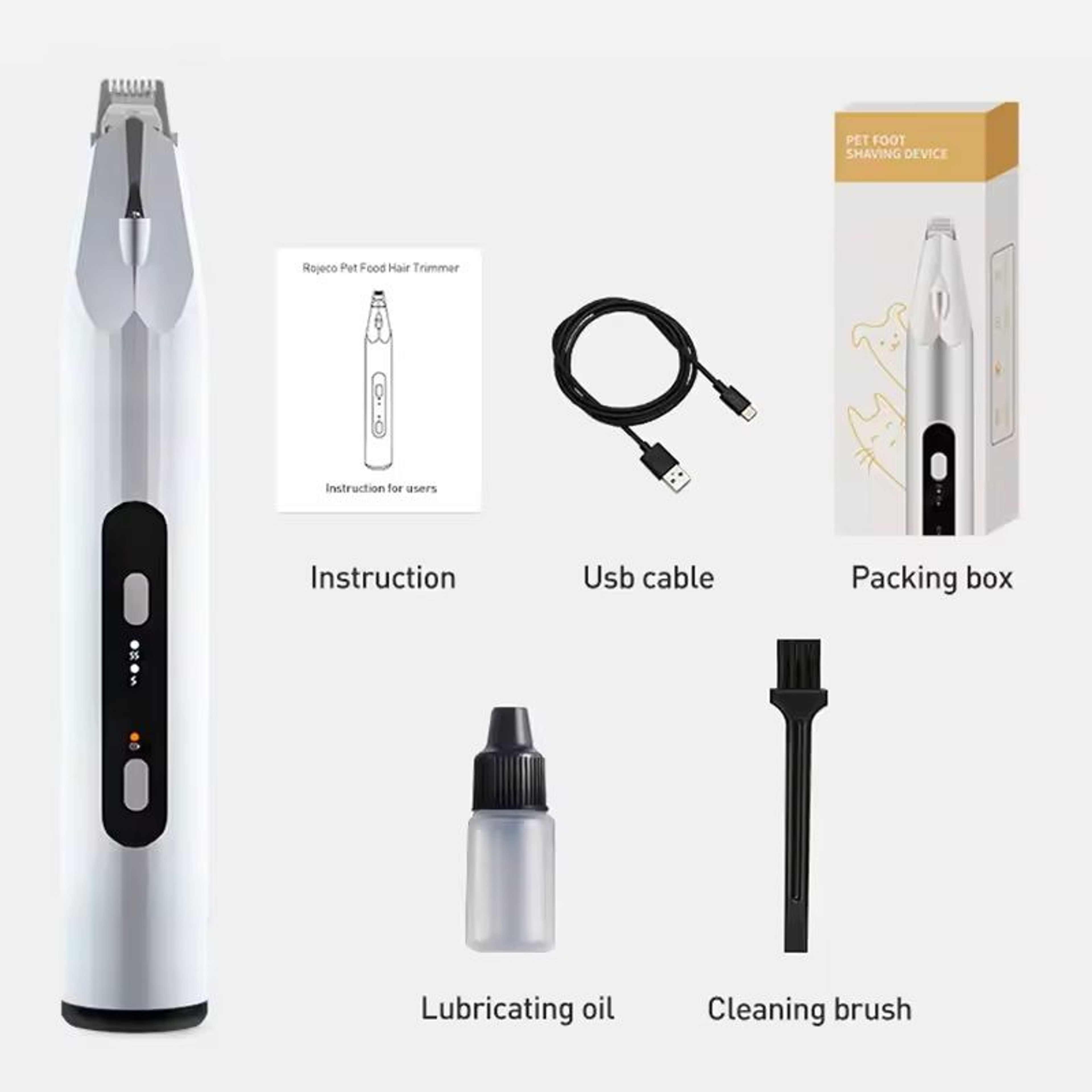 Professional Dog Hair Trimmer Electric Grooming Clippers 6