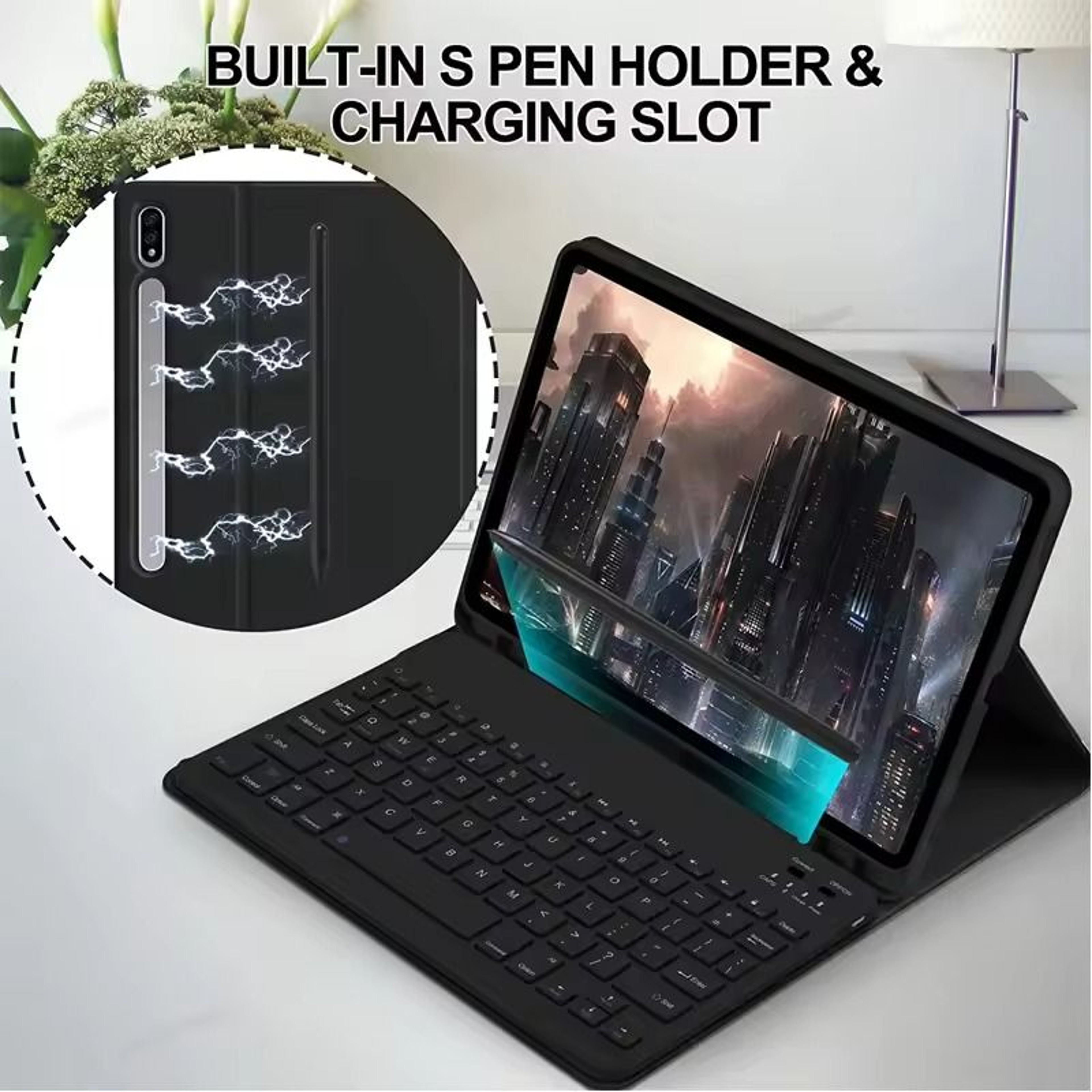 Detachable Keyboard Case For Samsung Galaxy Tab S And A Series Tablets 2