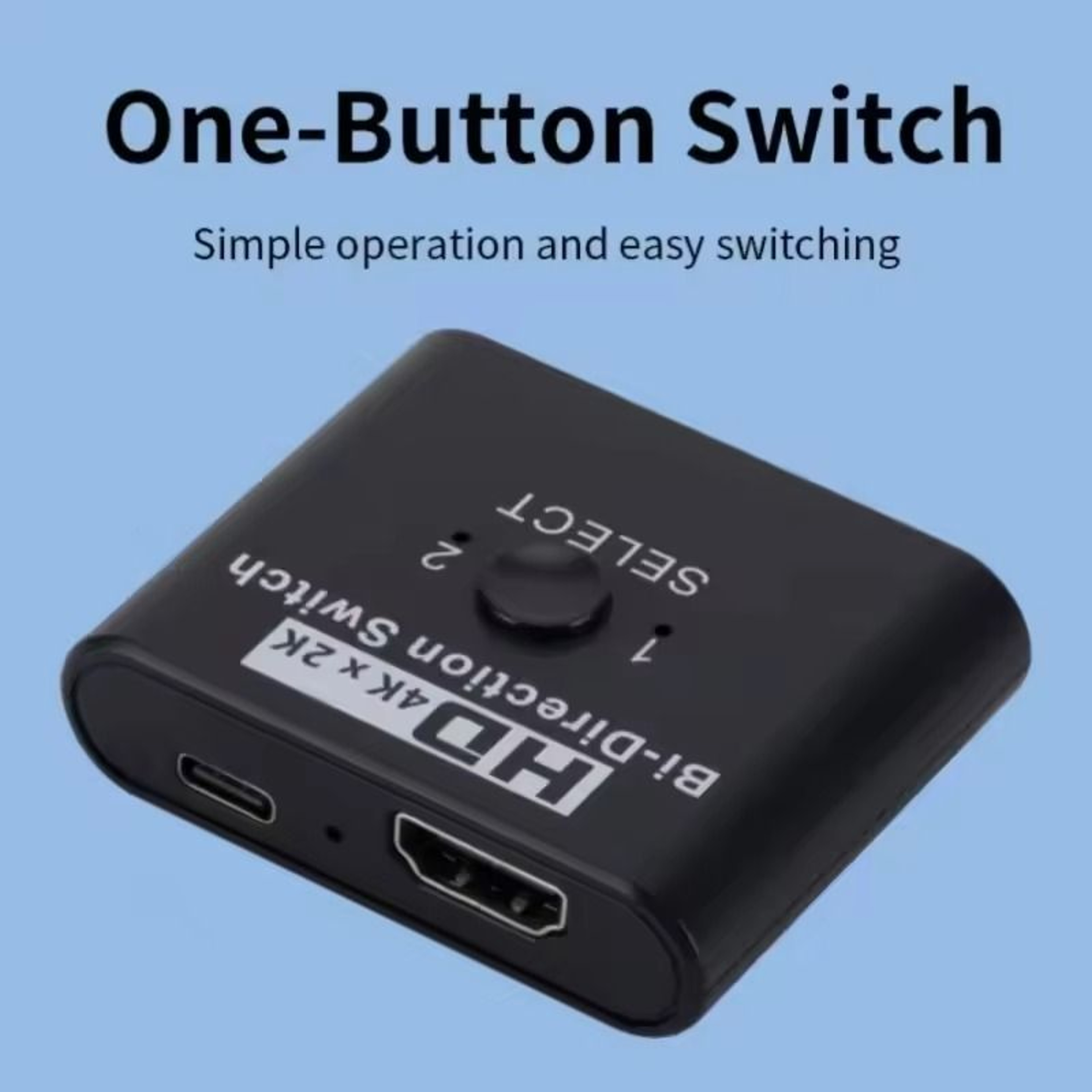 4K HDMI BiDirectional Switch 2 Port Splitter Adapter 1