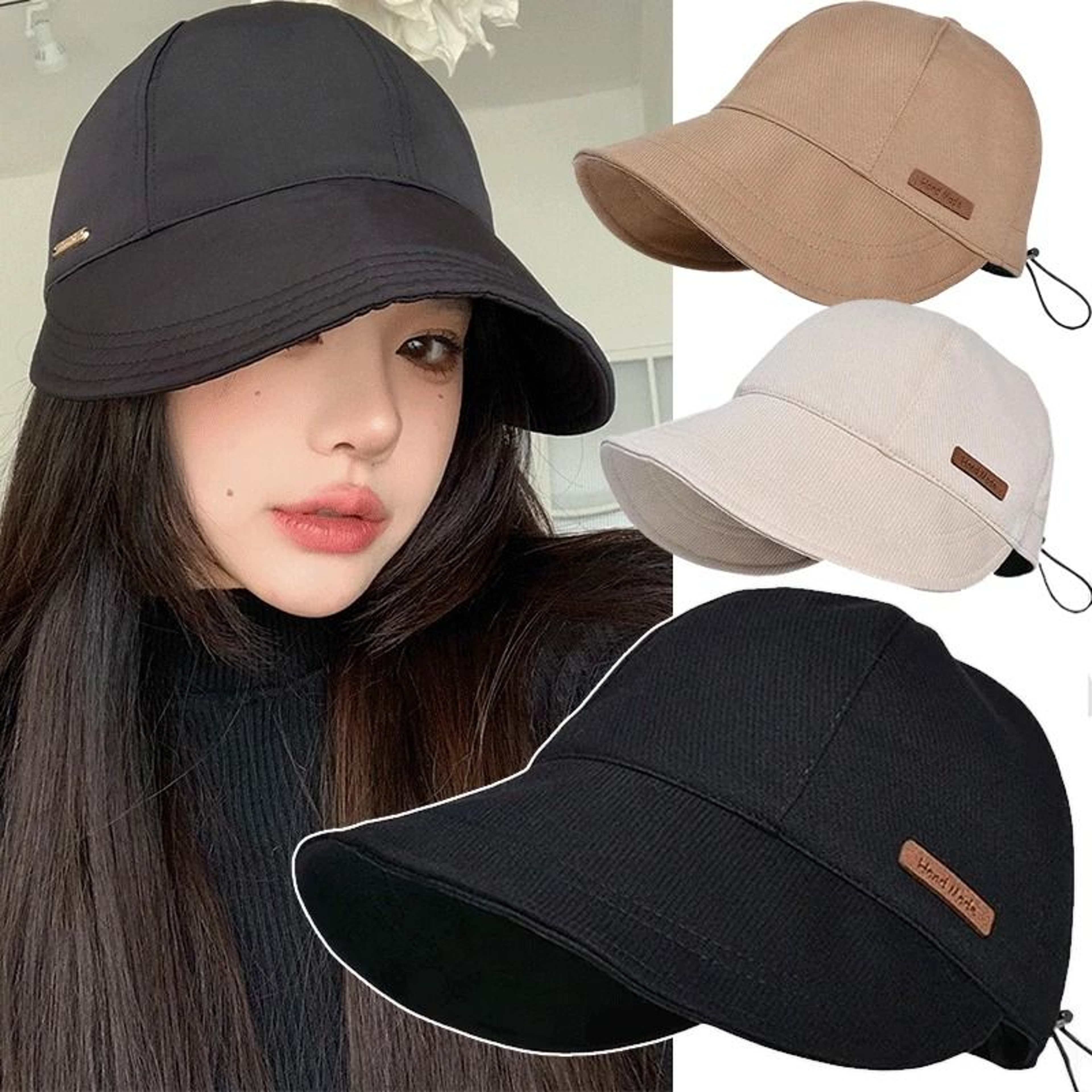 Womens Foldable UV Protection Sun Hat With Wide Brim 0