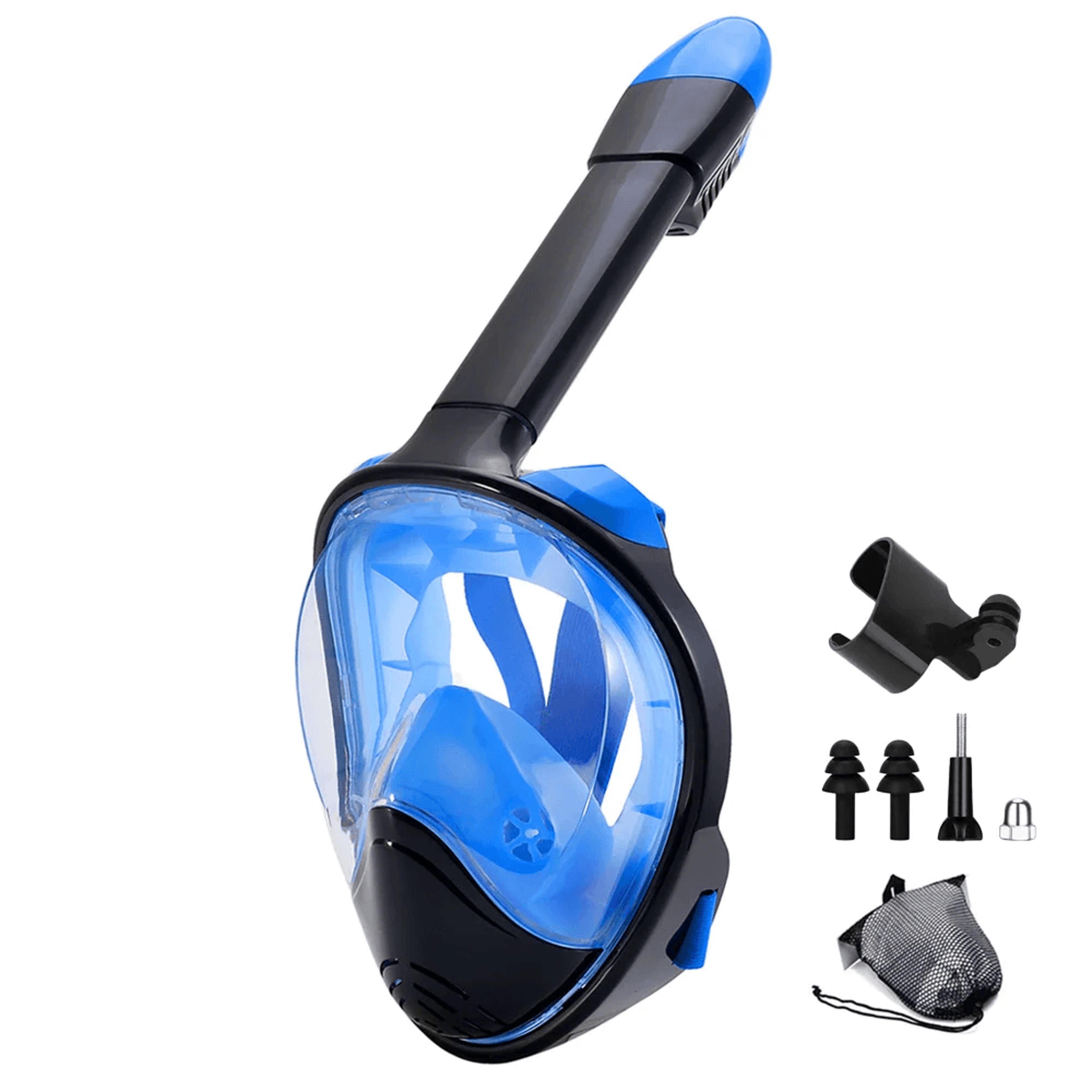 Full Face Snorkel Mask With Wide View And Camera Mount 7