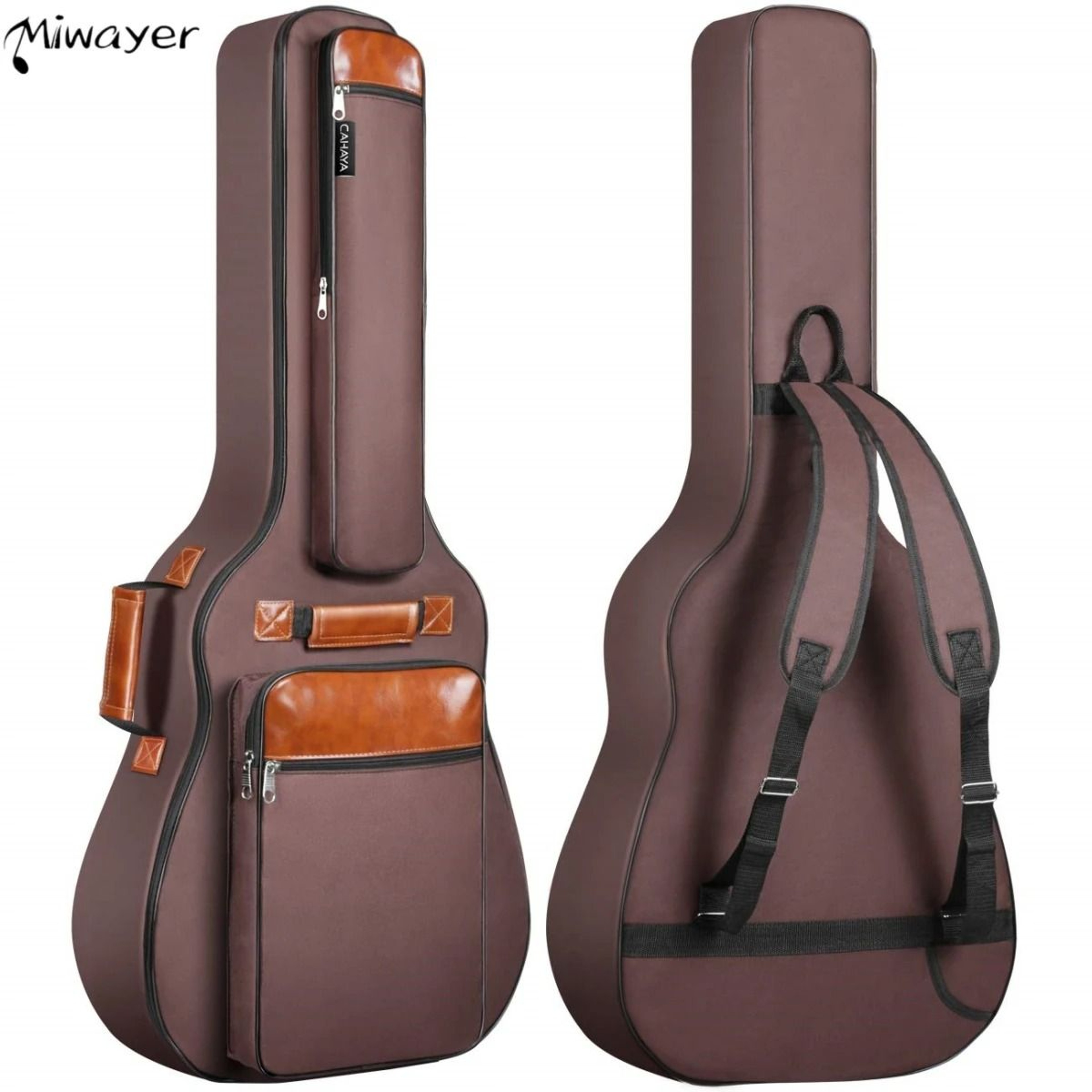 Waterproof Acoustic Guitar Bag 41 Inch With Padded Double Straps 0