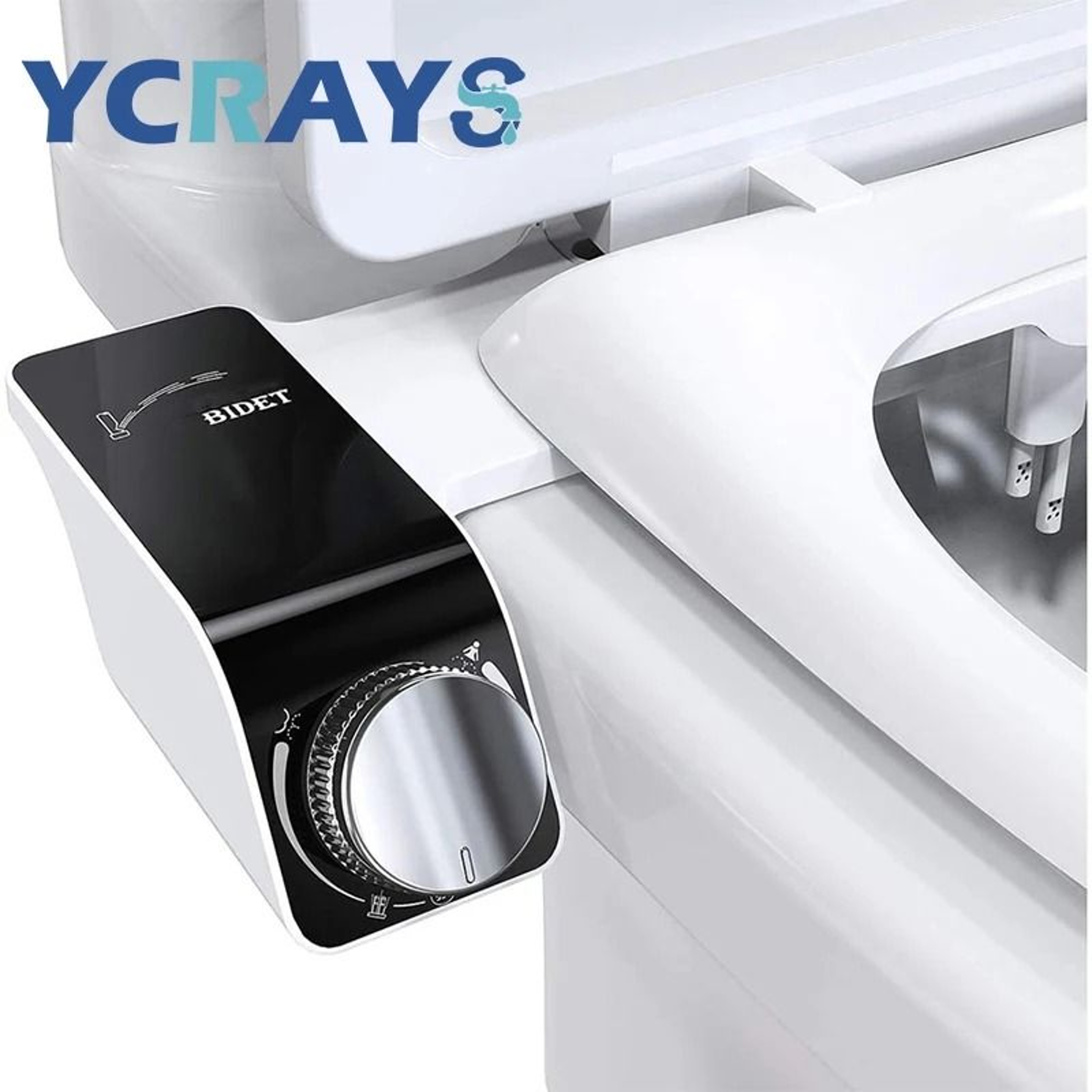 NonElectric Bidet Toilet Seat Attachment With Dual Nozzles 1