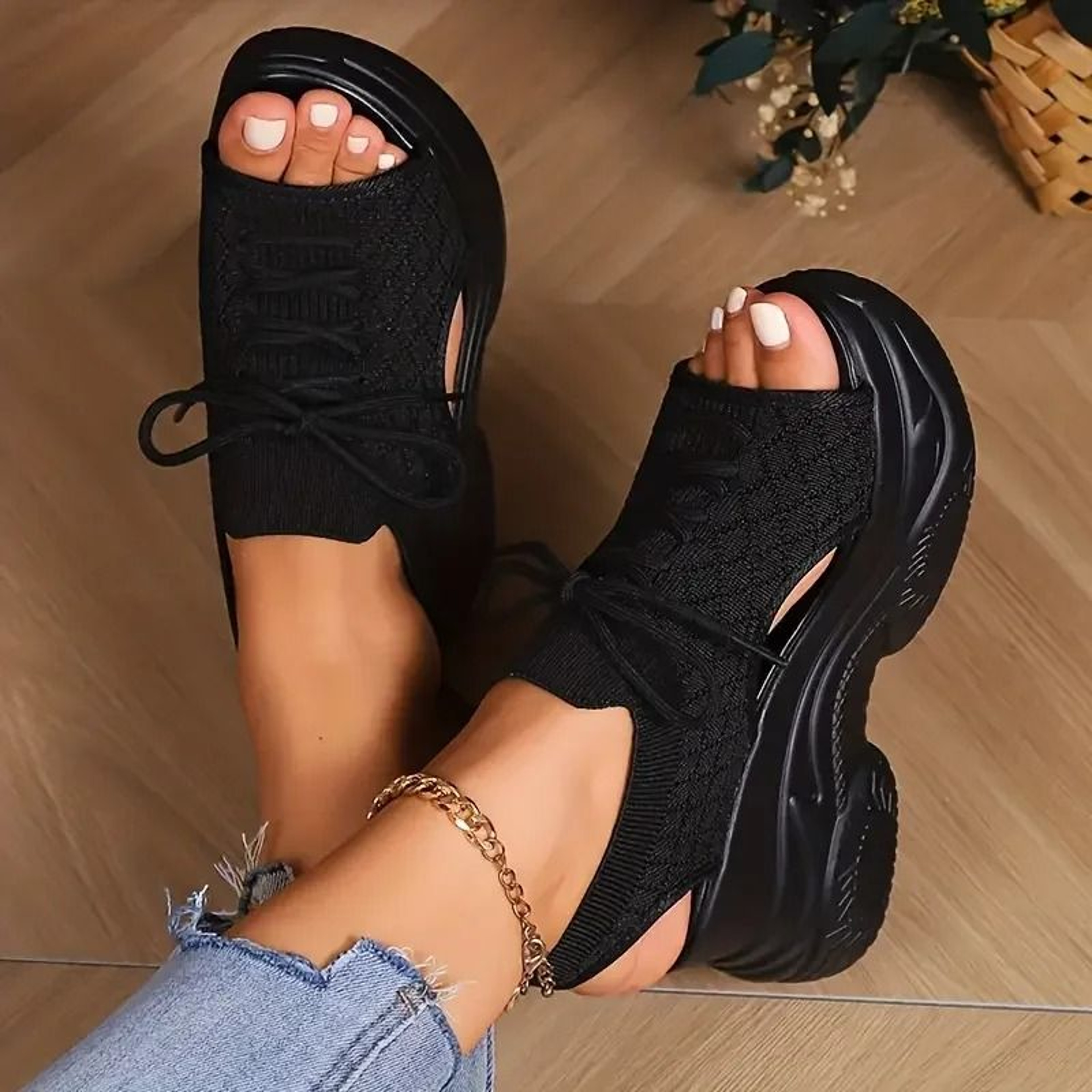 Comfort Wedge Roman Sandals For Women 7