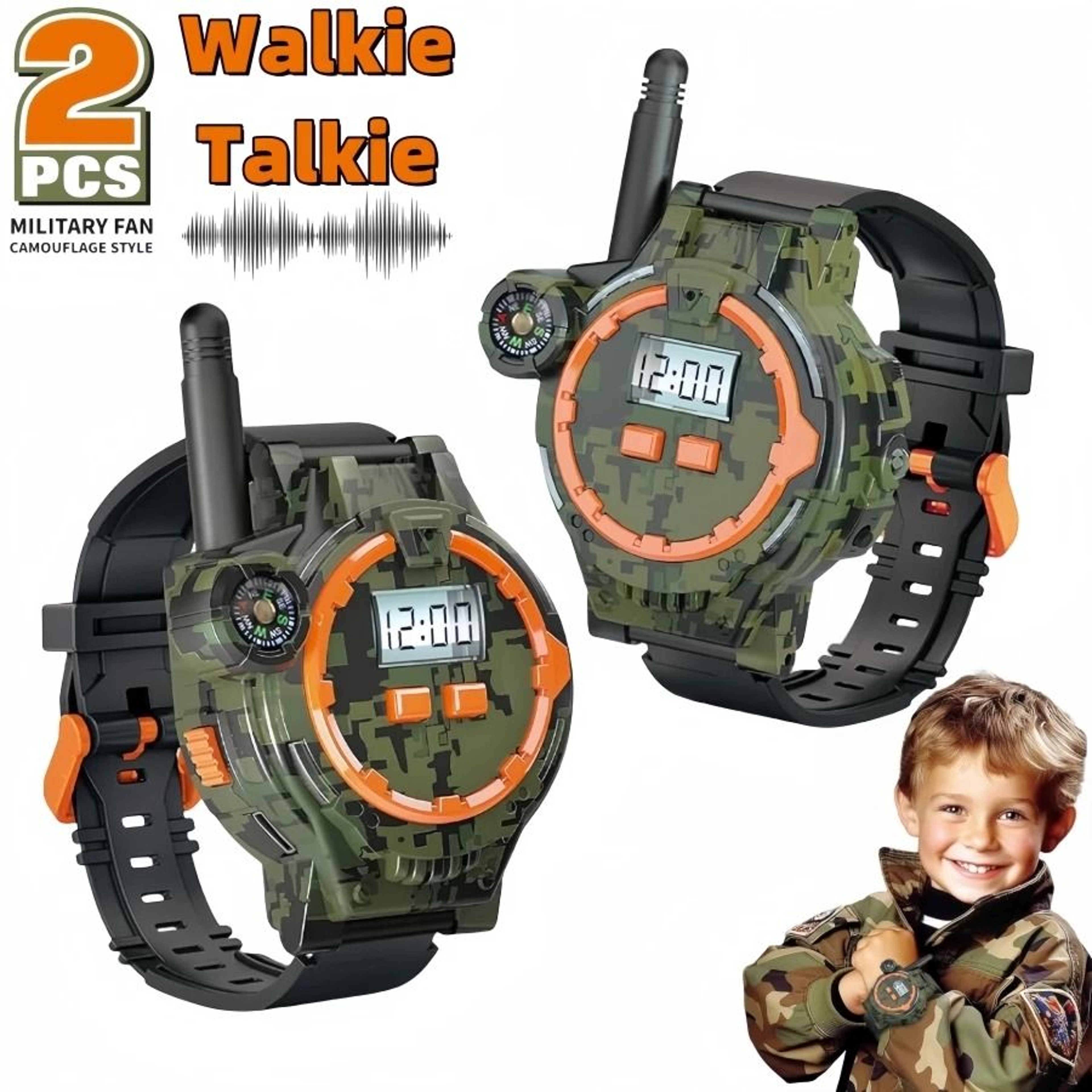 Rechargeable Walkie Talkies For Kids With Flashlight And Compass 6