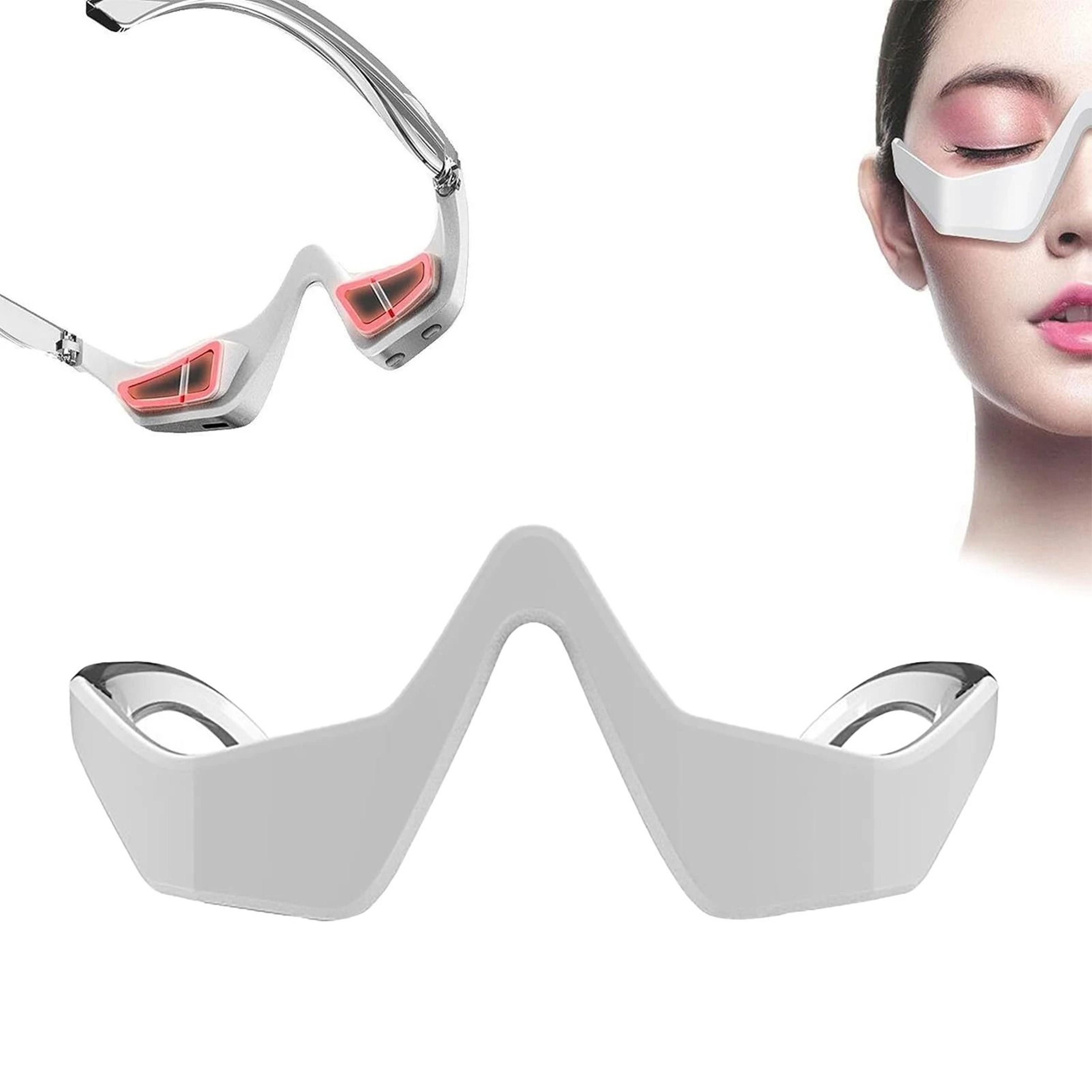 Eye Skin Care Red Light Therapy Device Toner Microcurrent Eye Massager Remove Eye Bags Dark Circles 7