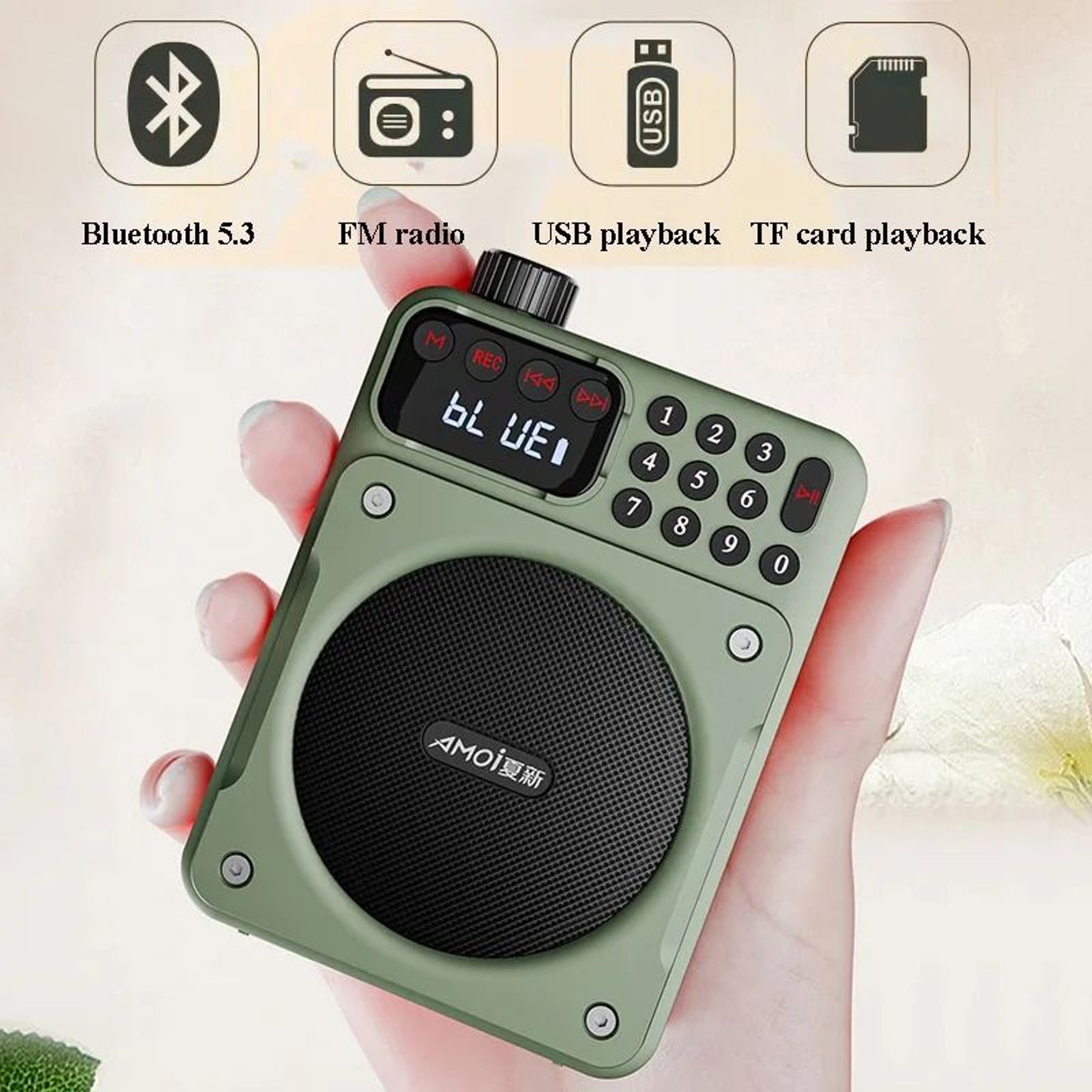 Mini Digital FM Radio With Bluetooth Speaker And USB Slot 0