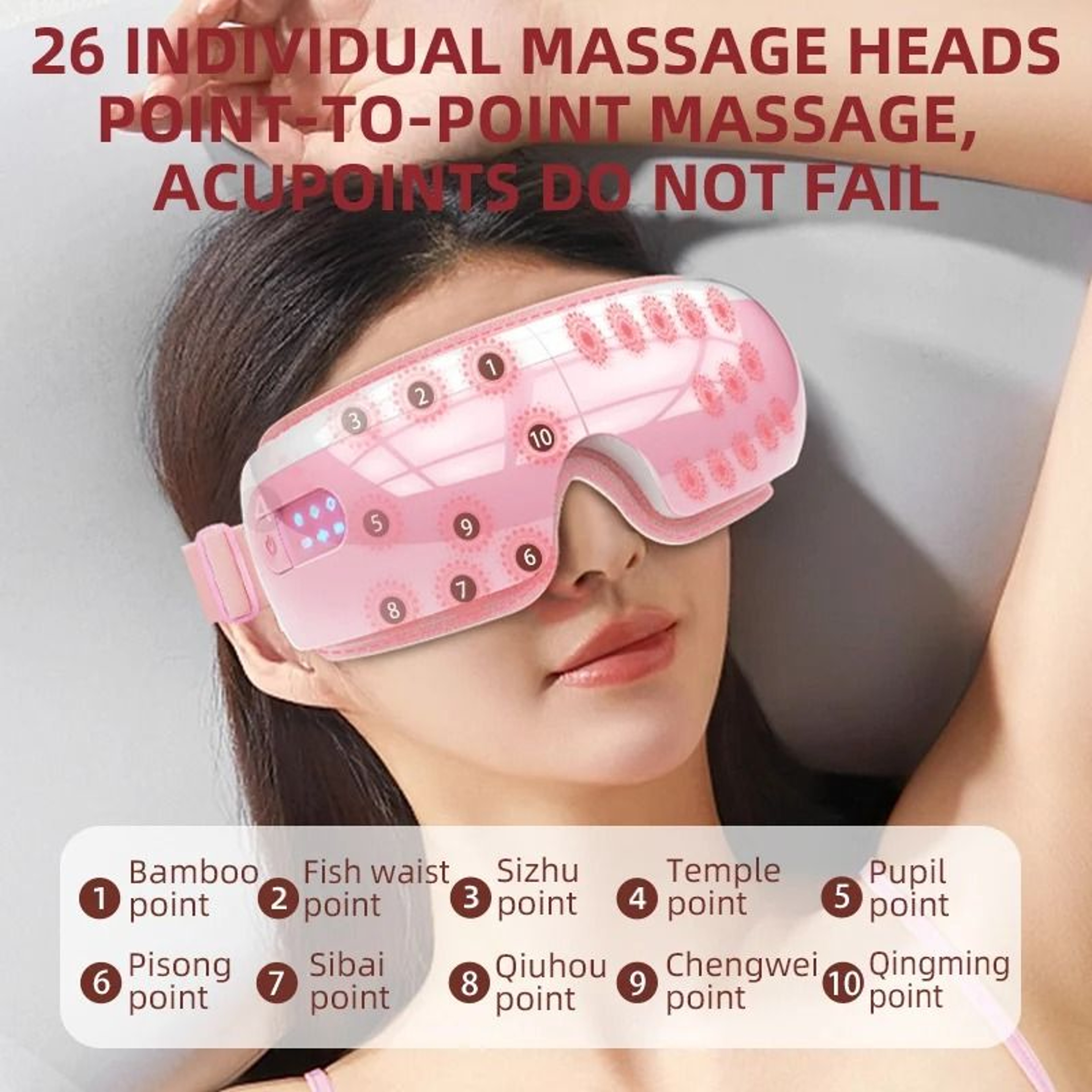 Electric Eye Massager With Heat And Air Compression 2