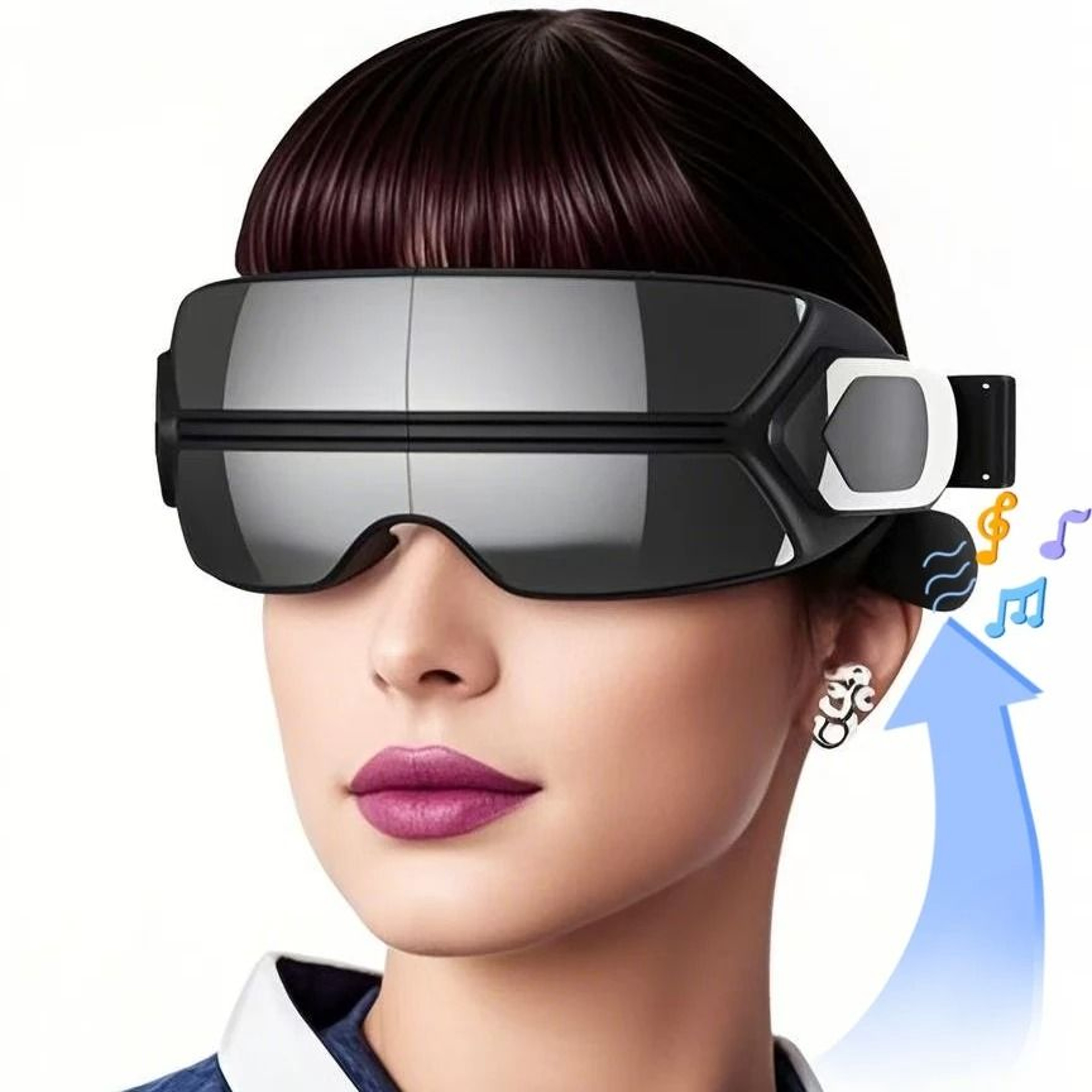 Smart Steam Eye Massager With Bluetooth And Bone Conduction Music 9