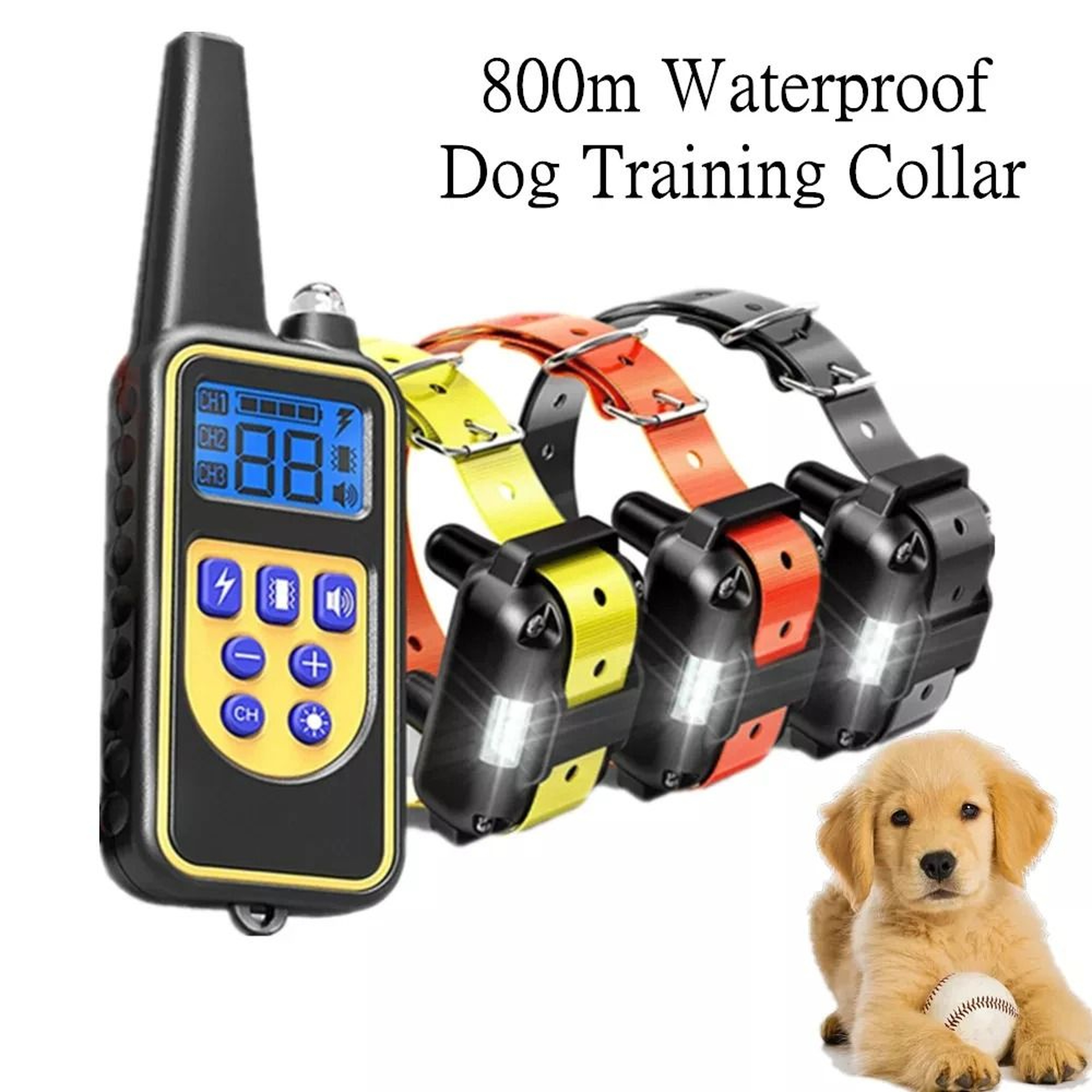 Electric Dog Training Collar With Remote  Waterproof  Rechargeable 0
