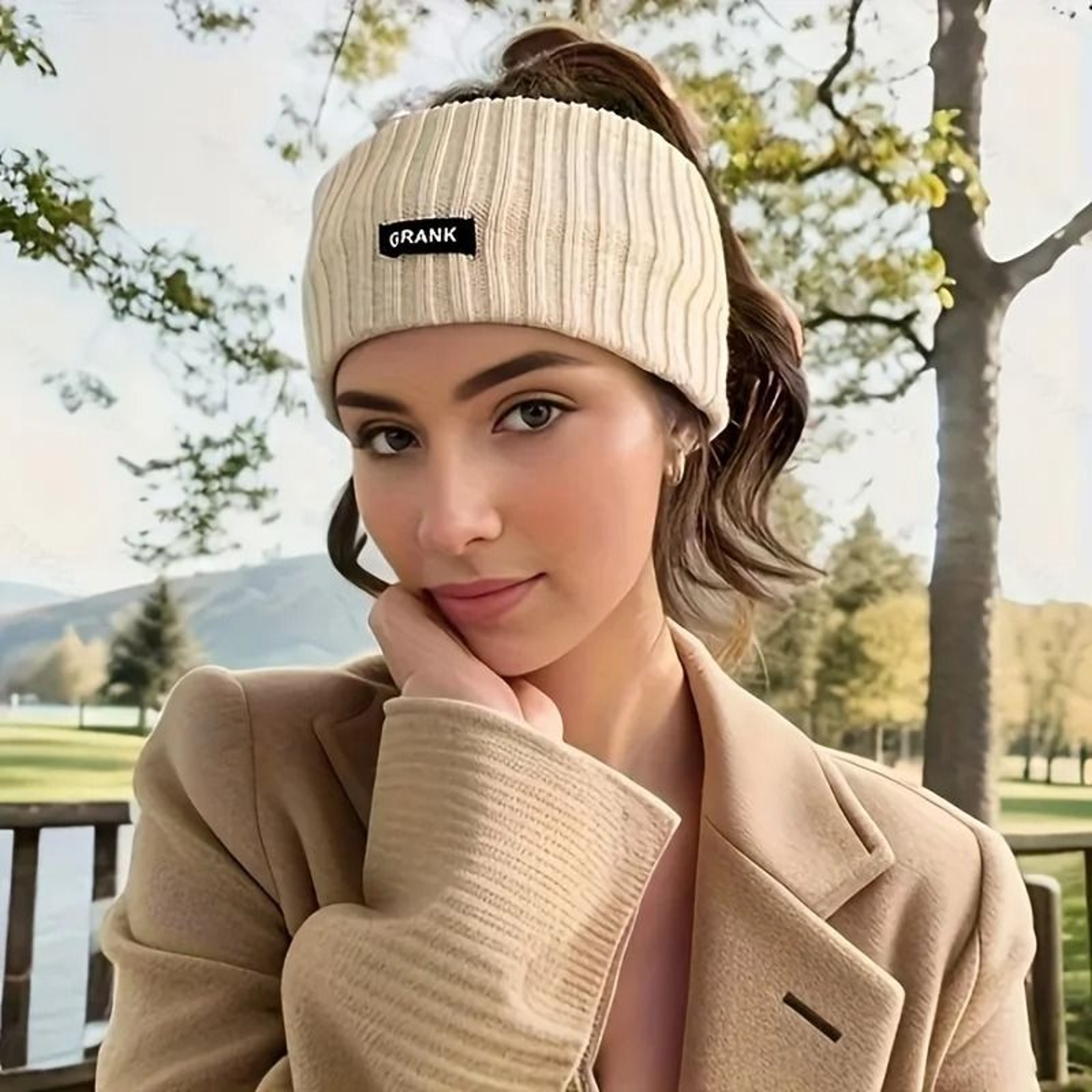 Warm Knitted Winter Headband For Women  Soft Elastic Wide Hair Wrap 13