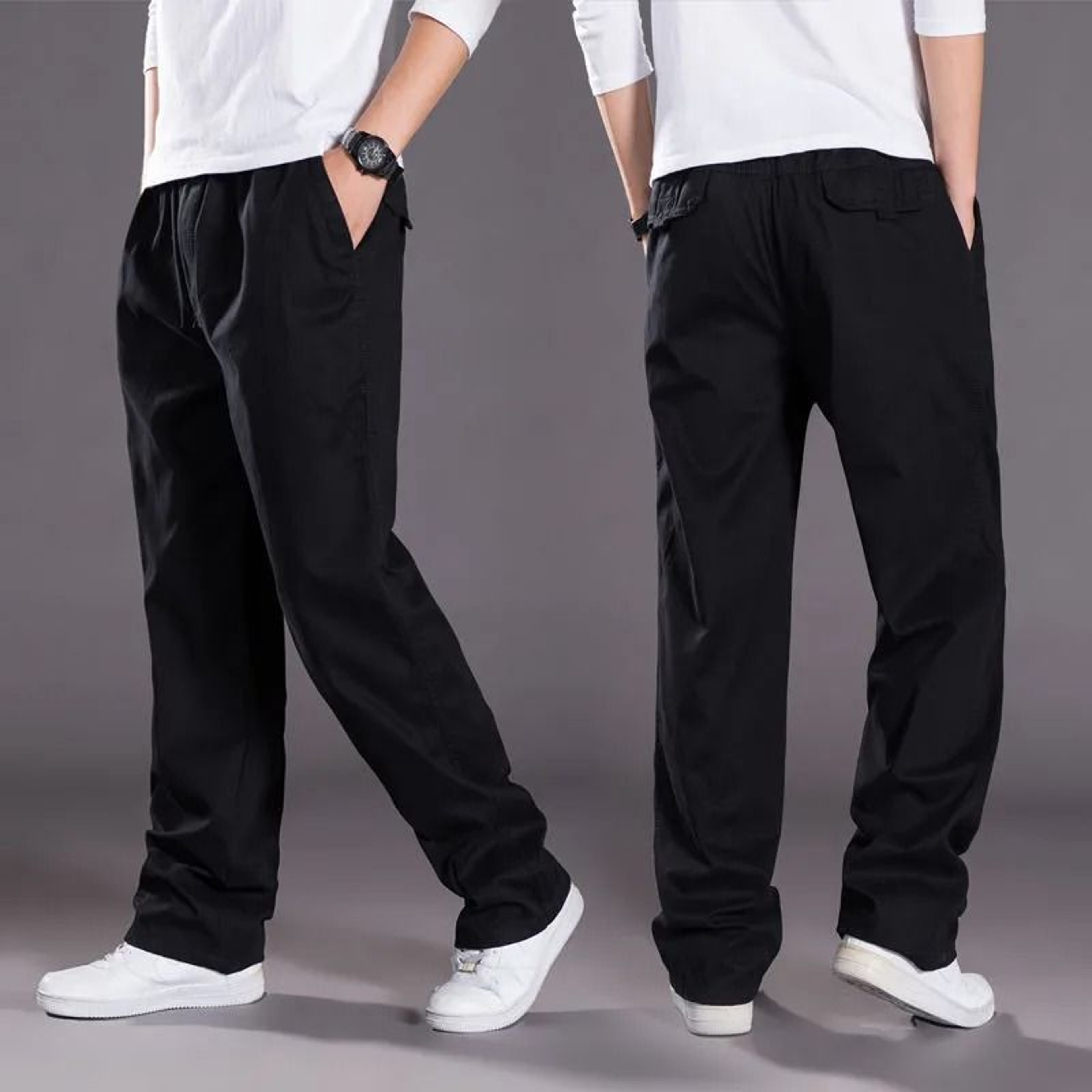 Mens Cotton Cargo Jogger Pants For Work And Outdoor Climbing 3