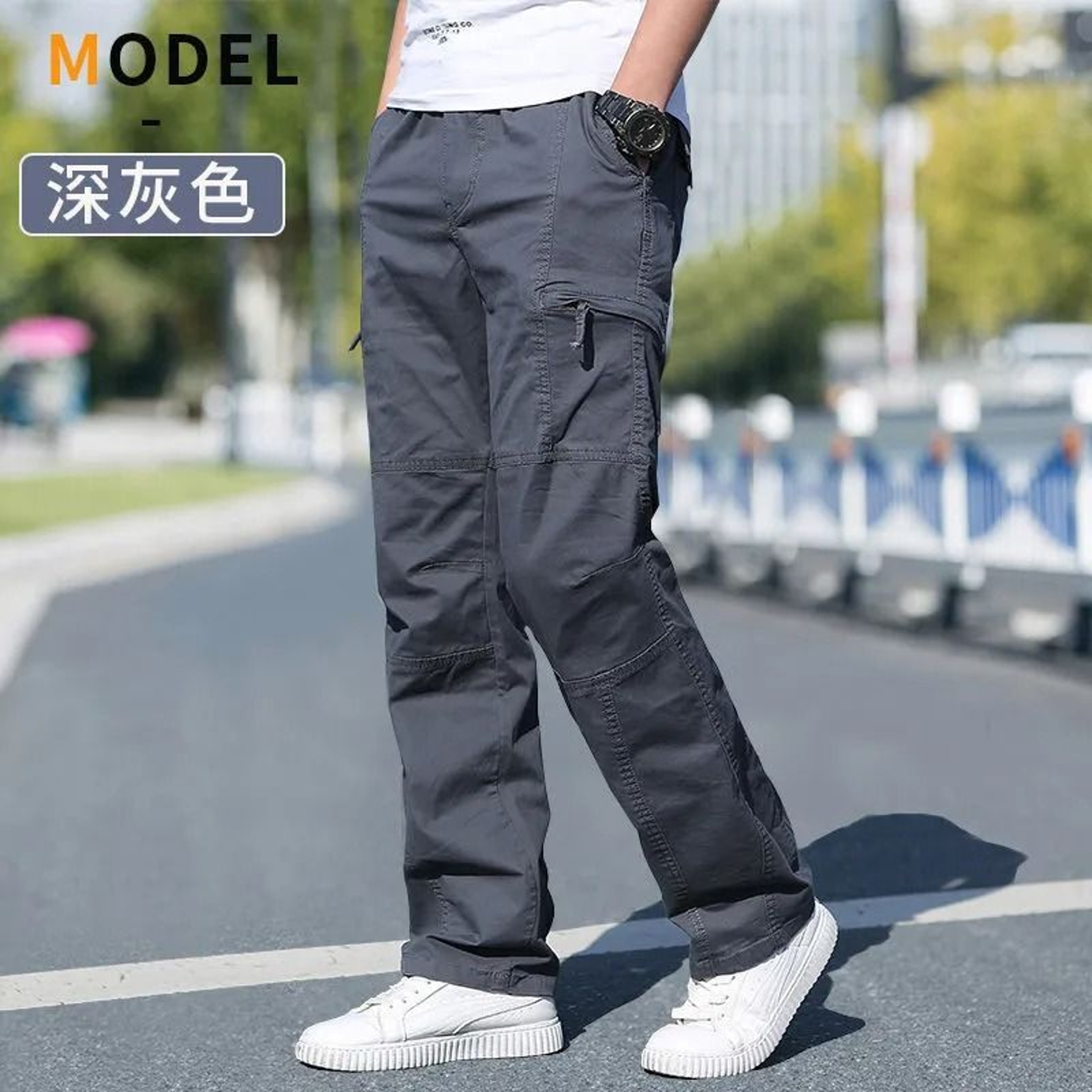 Mens Cotton Cargo Jogger Pants For Work And Outdoor Climbing 18