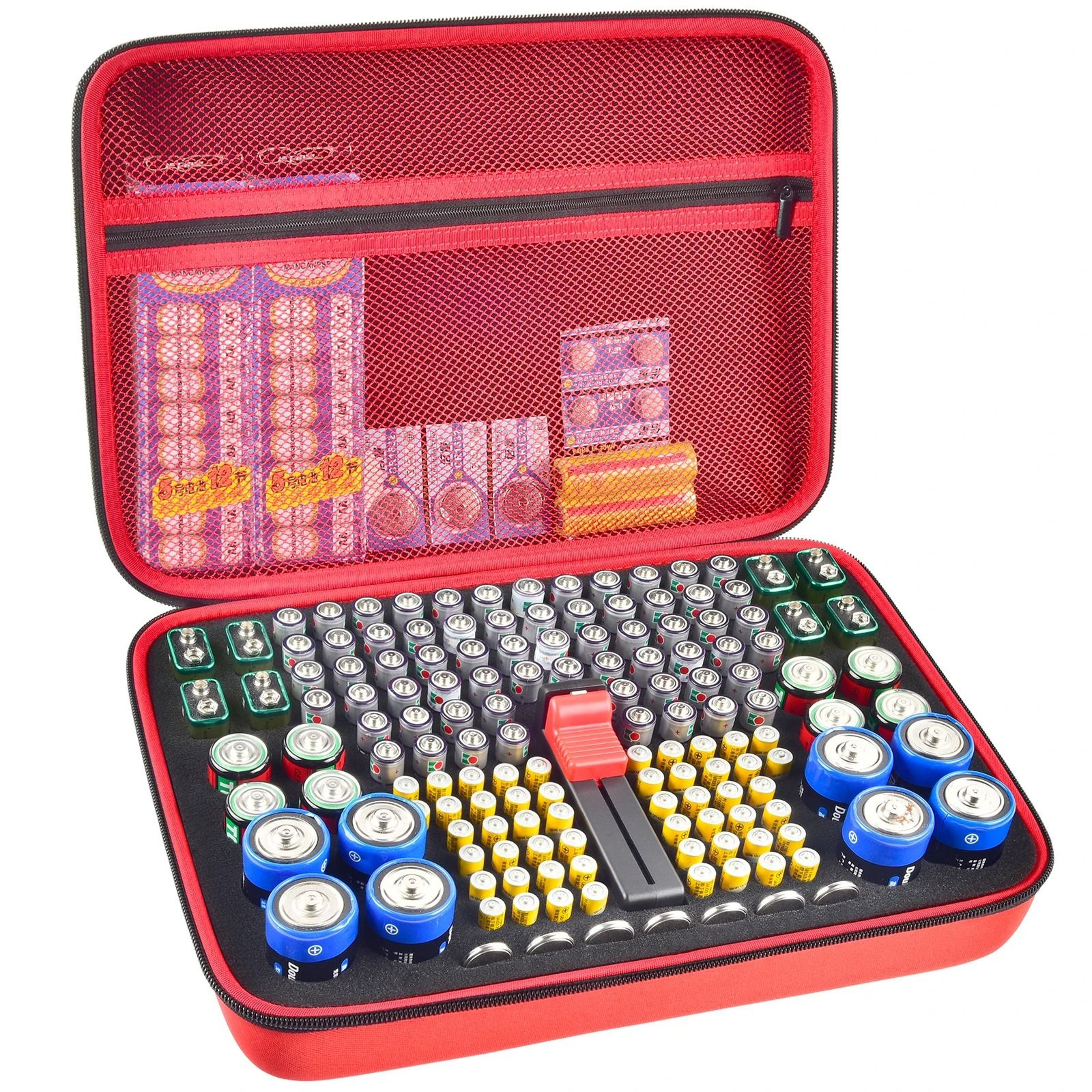 Battery Organizer Storage Case With BuiltIn Tester 11