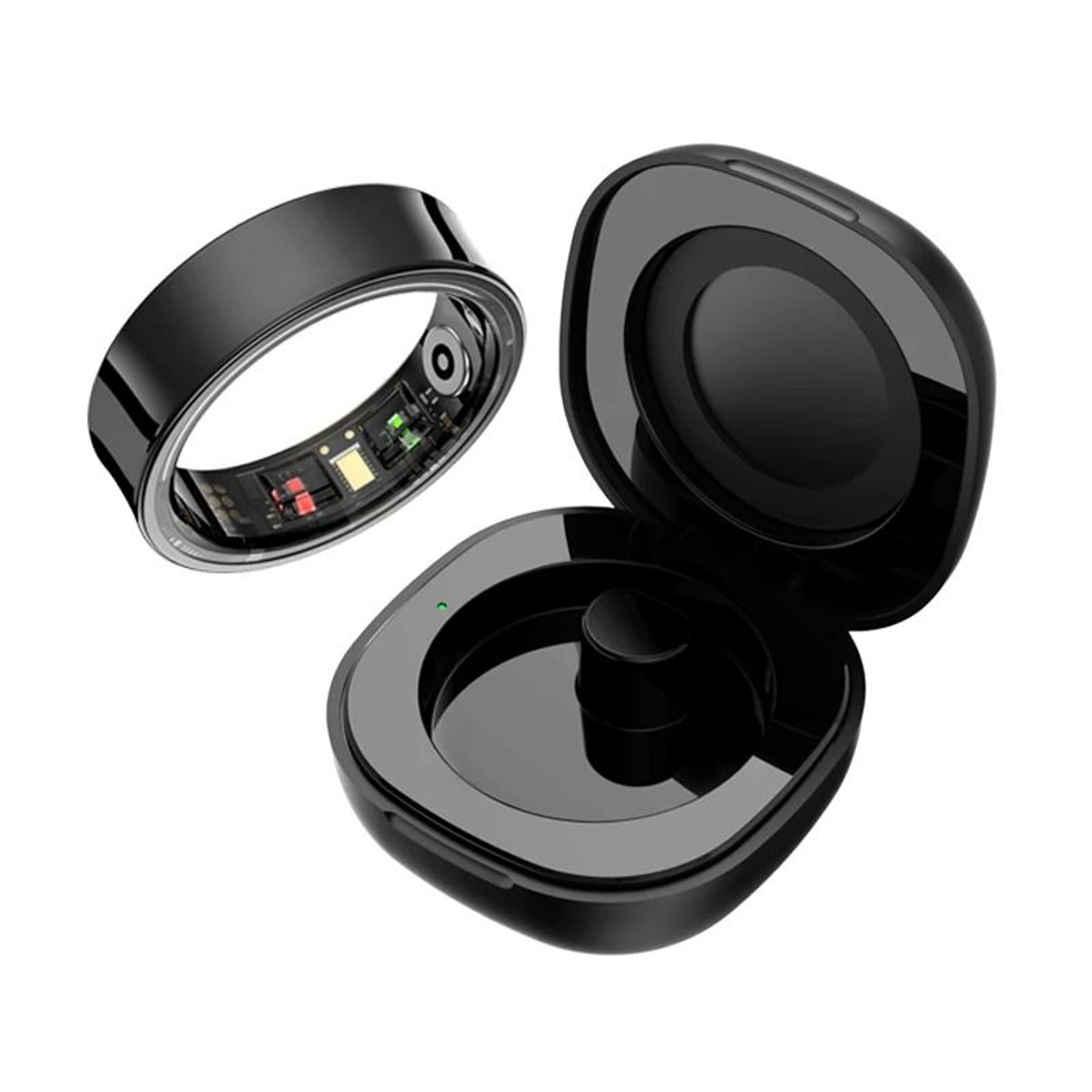 Smart Health Ring With Charging Case And Waterproof Design For IOS And Android 7