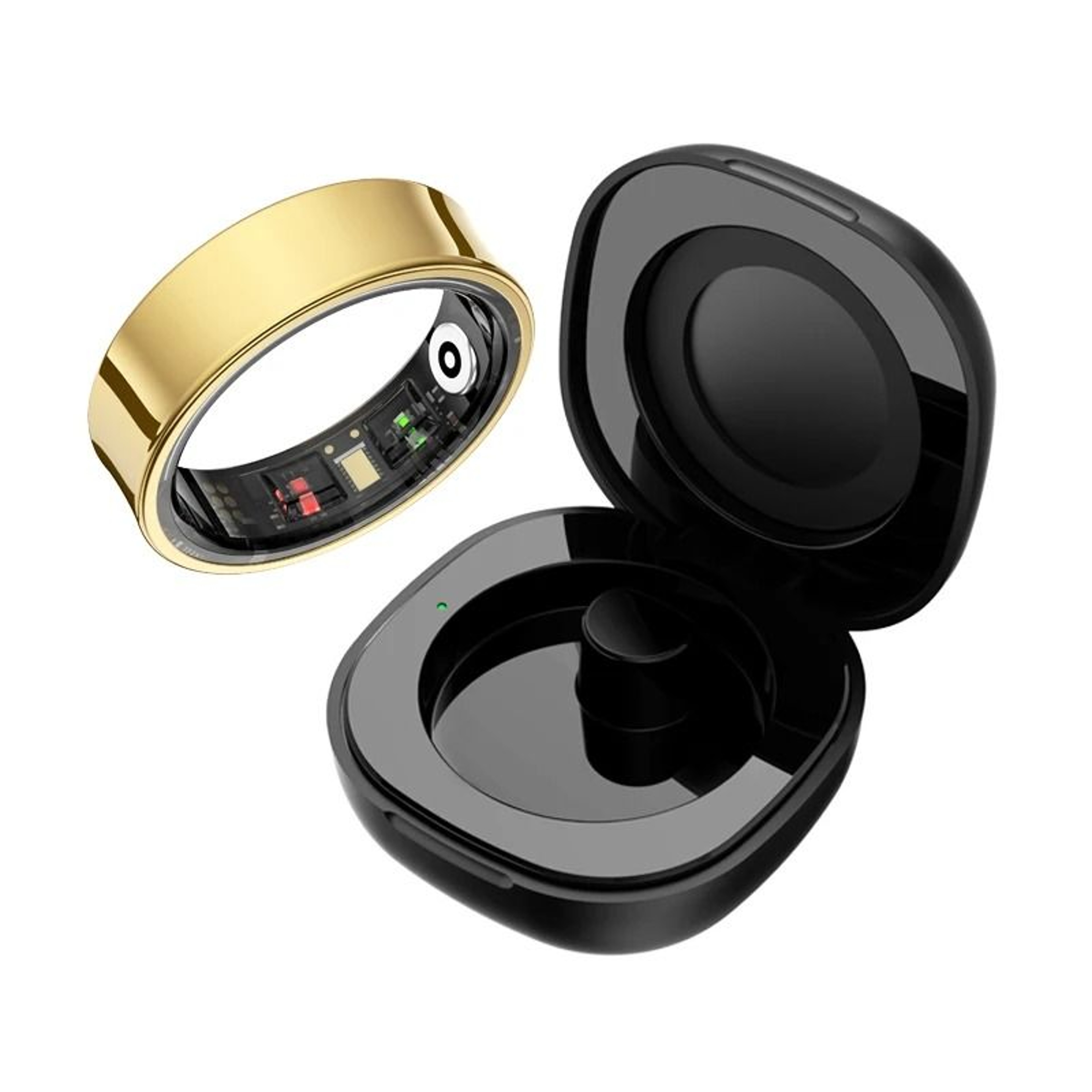 Smart Health Ring With Charging Case And Waterproof Design For IOS And Android 8
