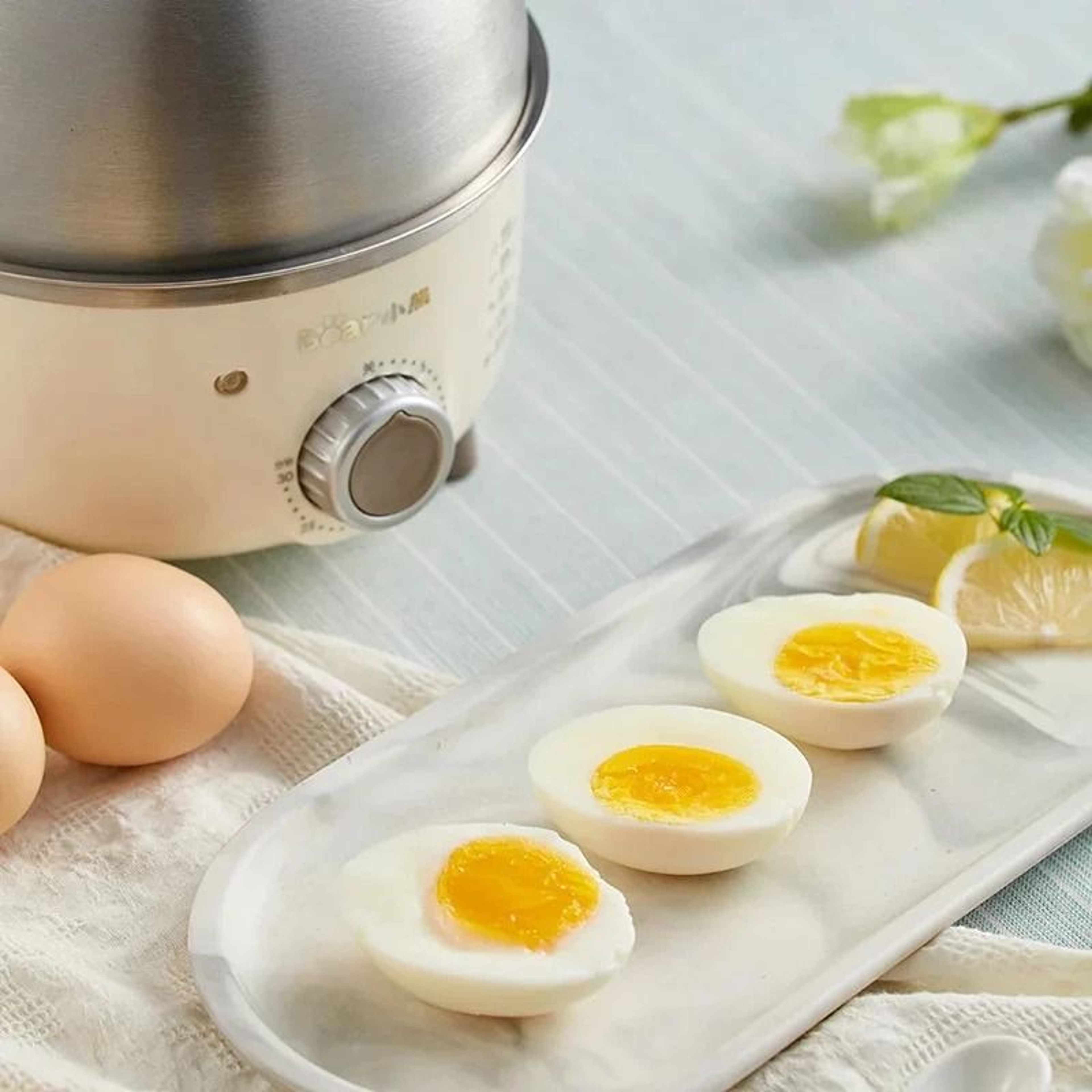 360W Electric Egg Boiler With Timer And Steamer Tray 3