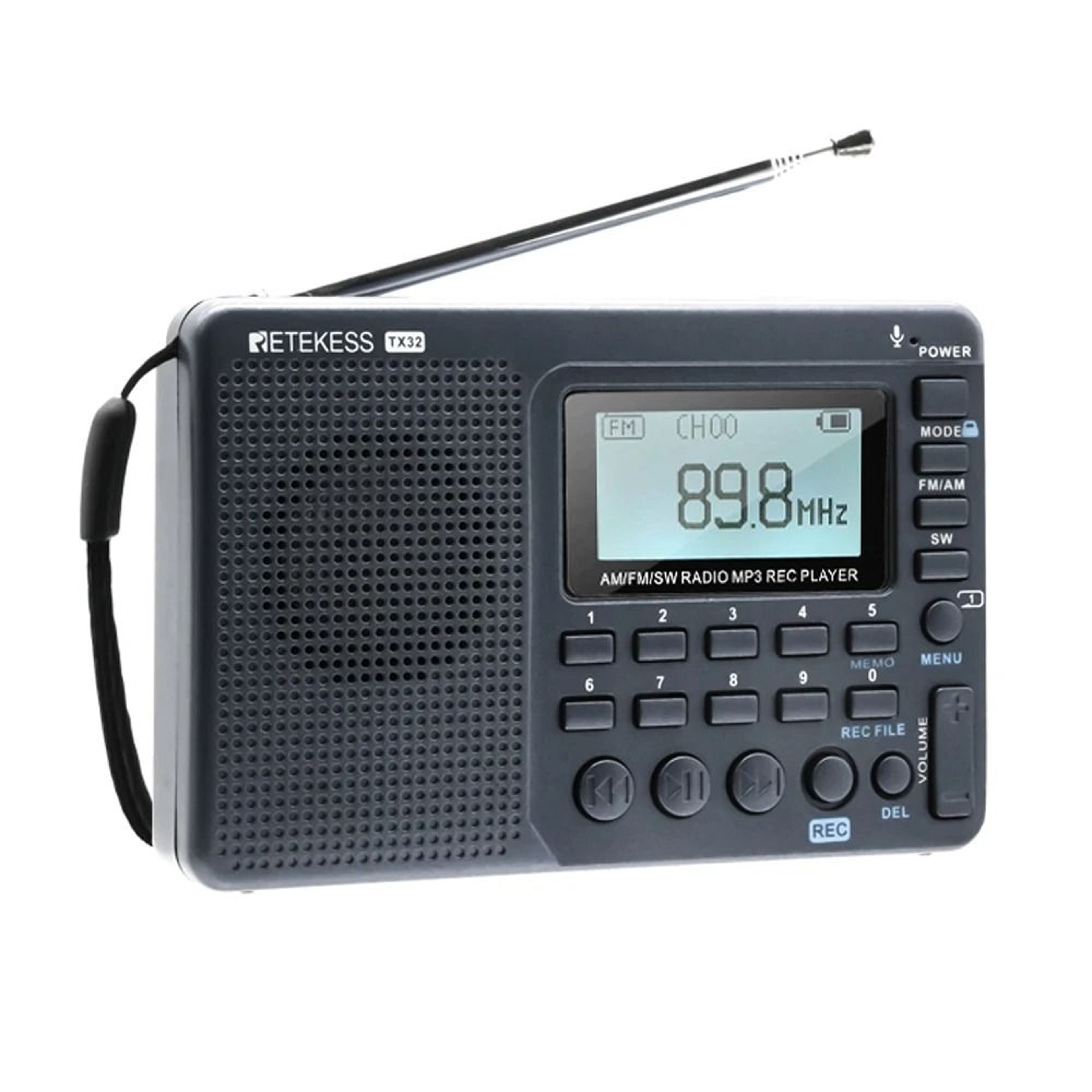Portable MultiBand Radio With USB Recording And Speaker 8