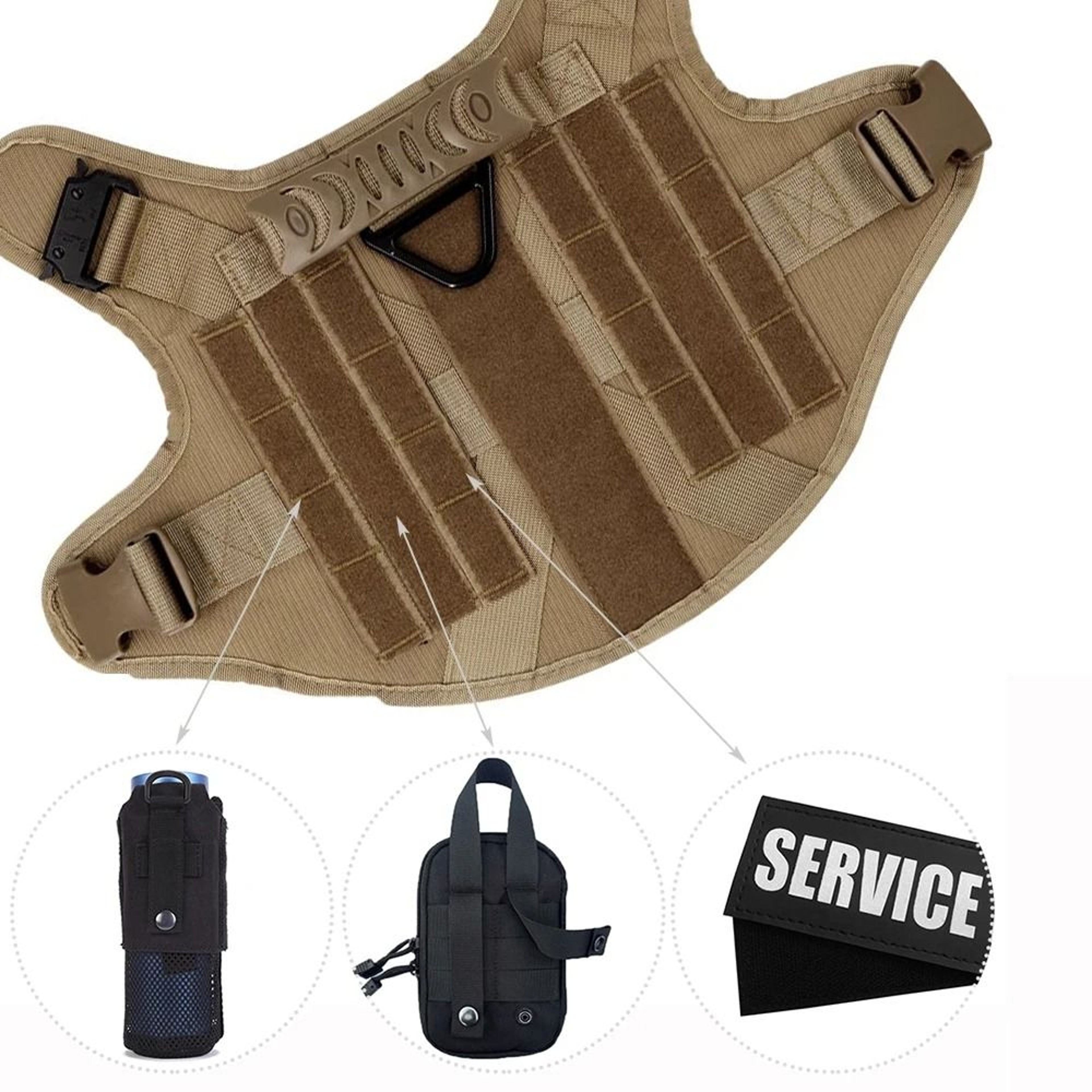 Large Dog Harness And Leash Training Set For German Shepherd And Medium To Large Breeds 5