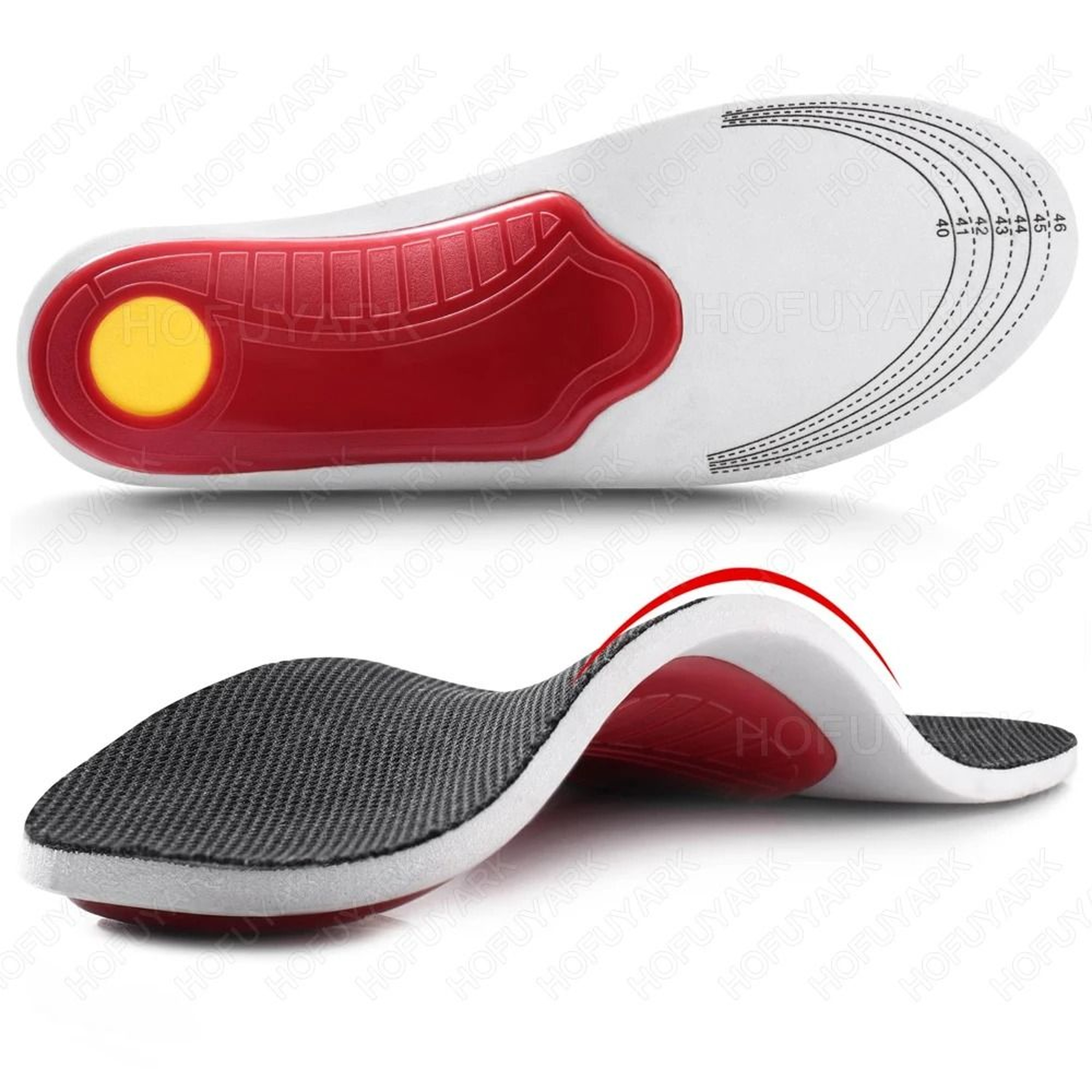 Orthotic Insoles For Men With Arch Support And Plantar Fasciitis Relief 0