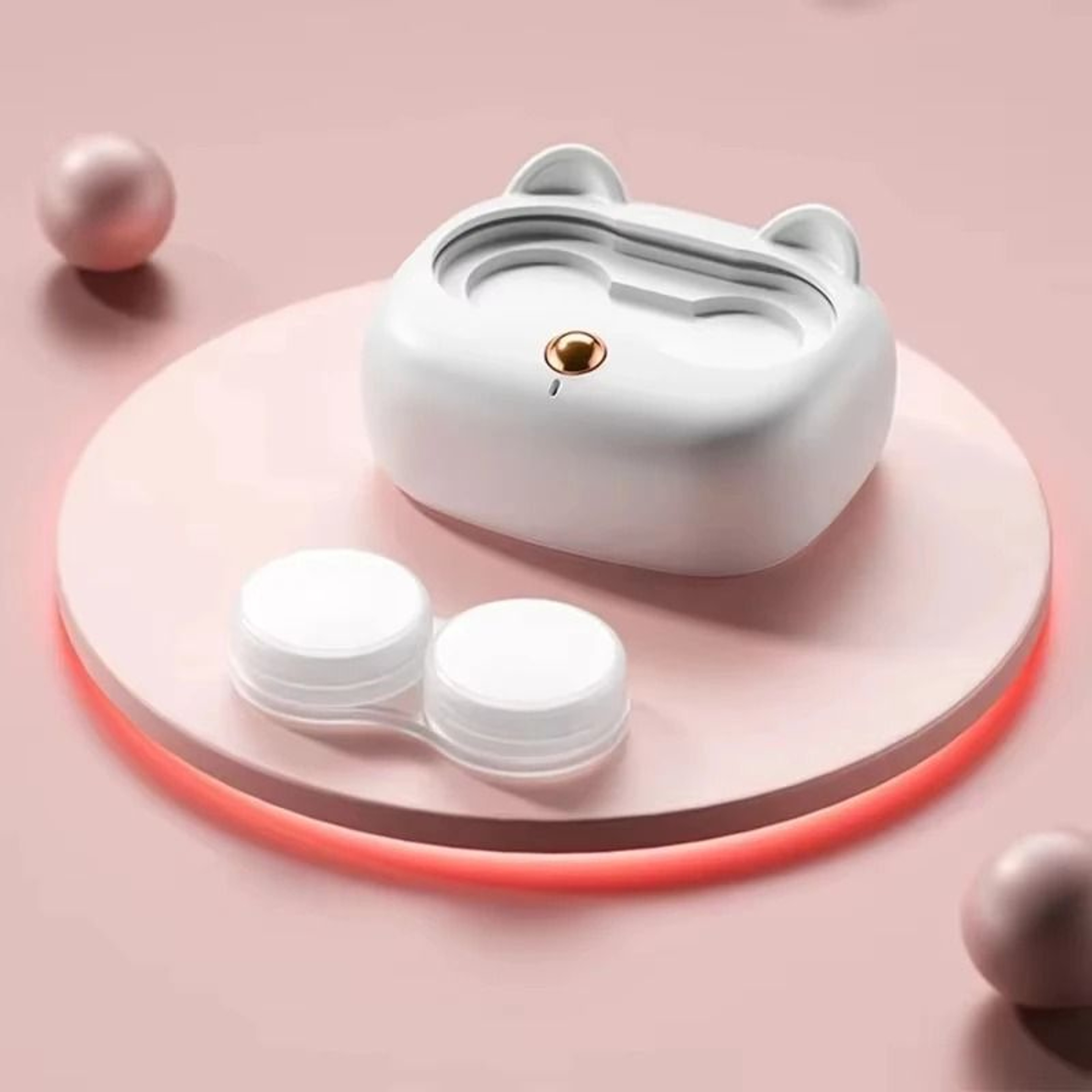 Portable Ultrasonic Contact Lens Cleaner With Removable Case 1