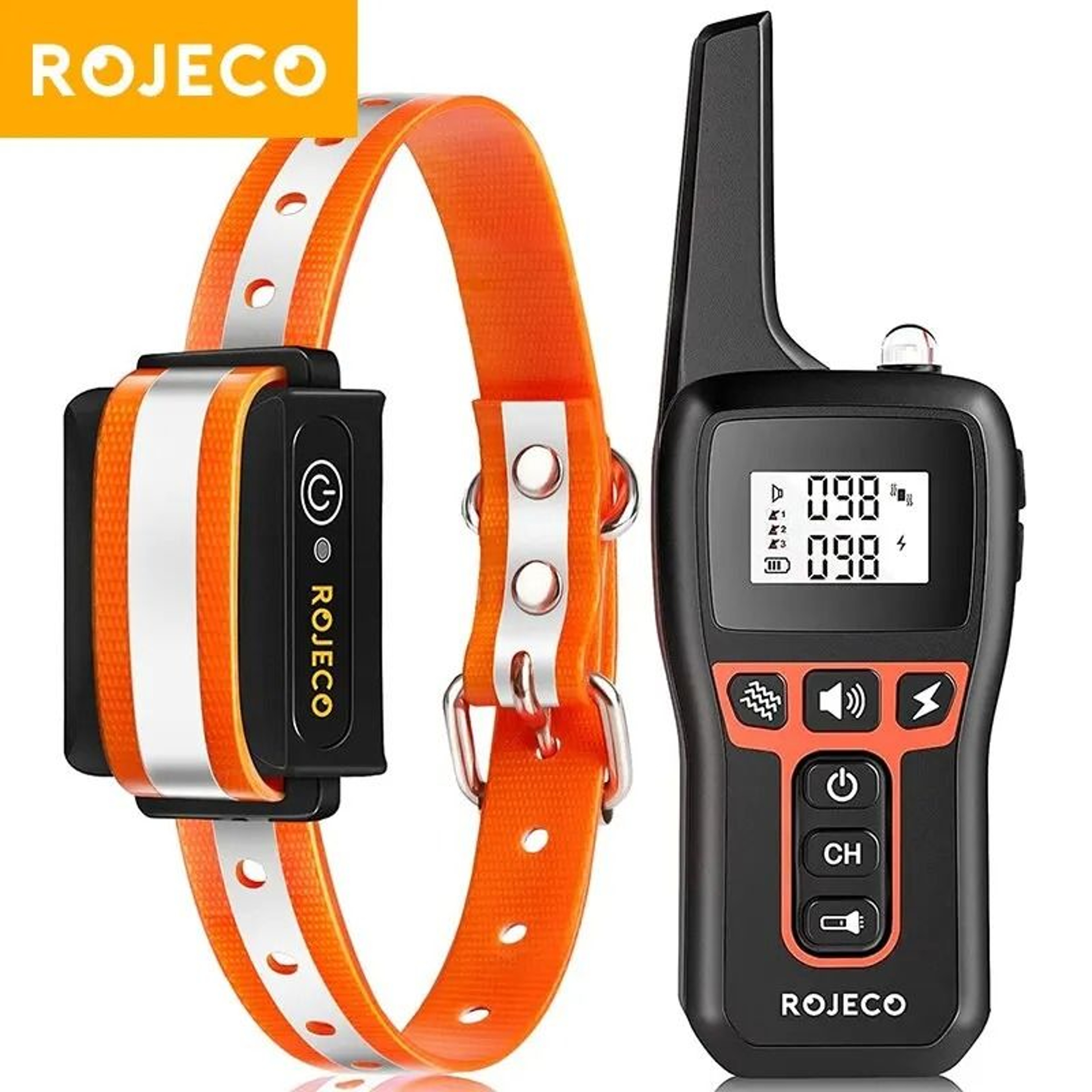 Rechargeable Remote Dog Training Collar With 1000m Range And Bark Control 1