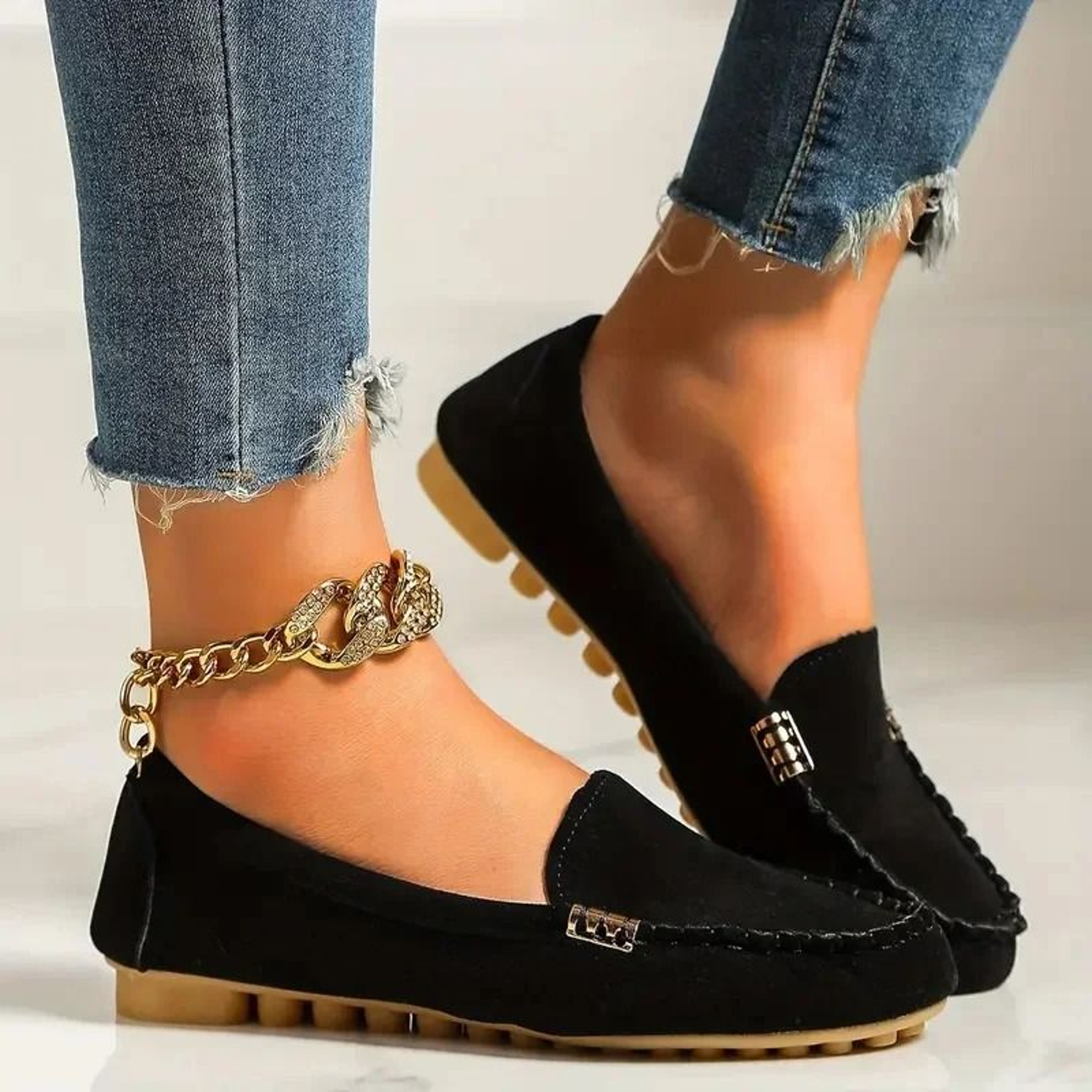Women Casual Denim Flat Loafers 3