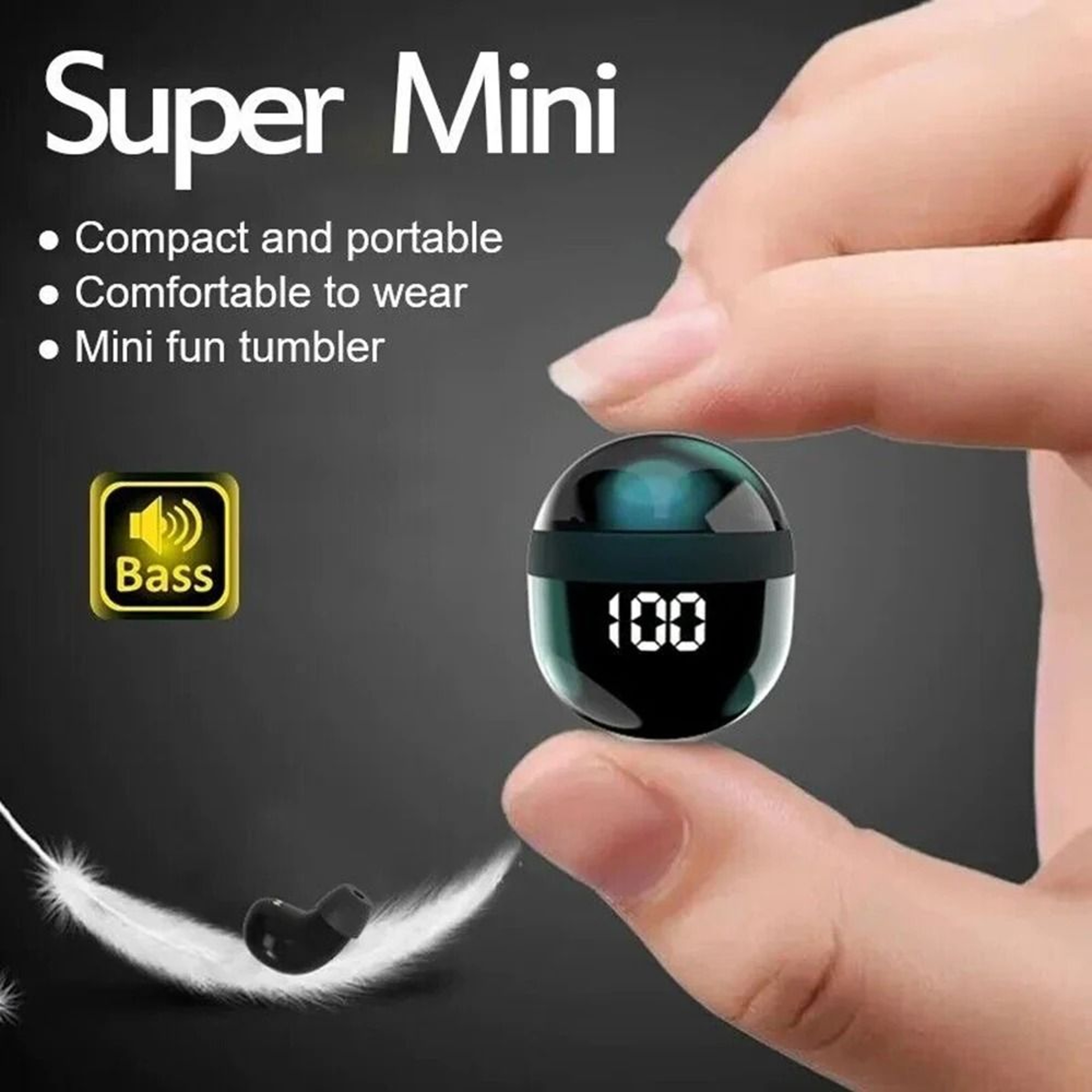 Mini Invisible Bluetooth Headphones With Microphone And Noise Cancellation 0
