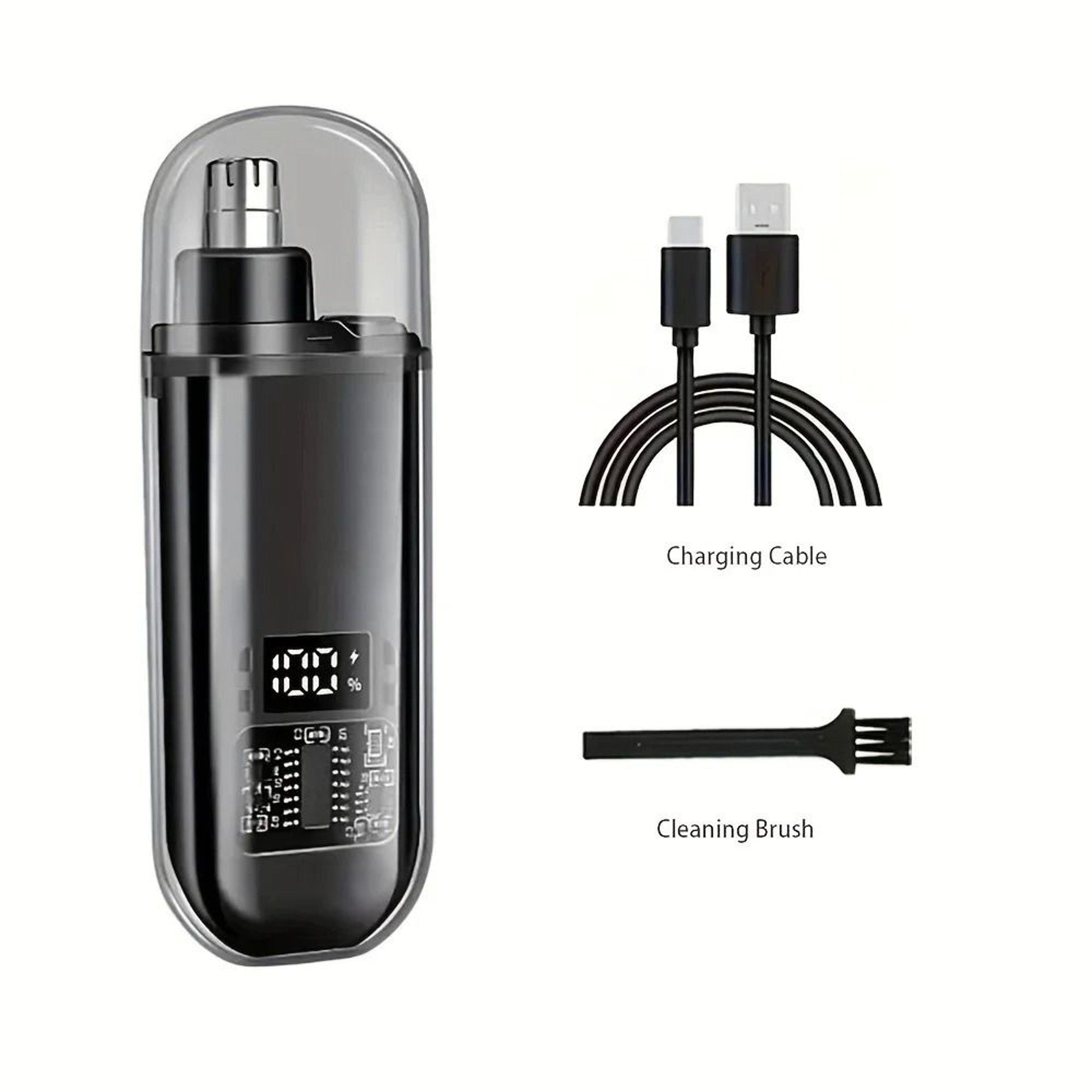 USB Rechargeable Nose And Ear Hair Trimmer For Men 6
